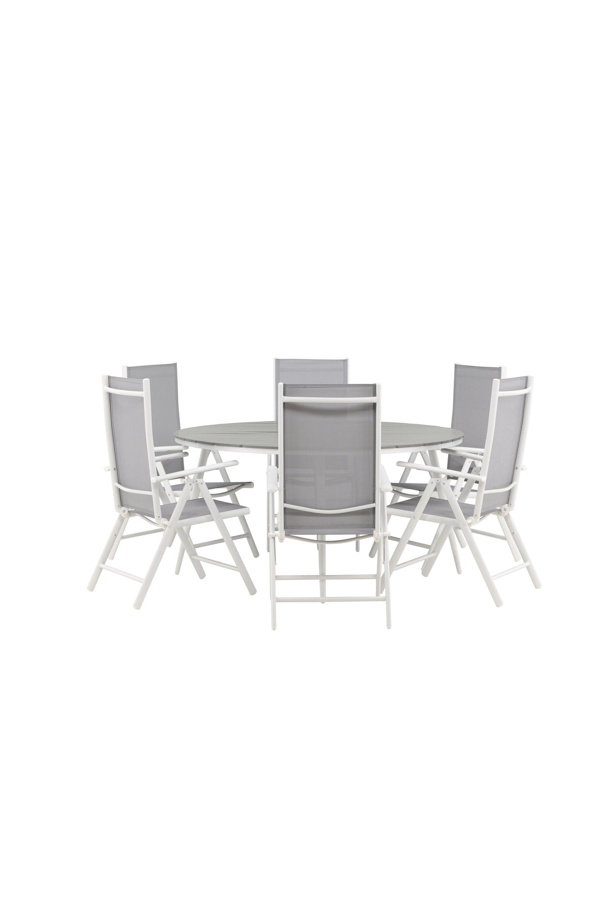 Break Matbord med Break Stolarna – Bord: ⌀150 Stol: 62x107,5x55
