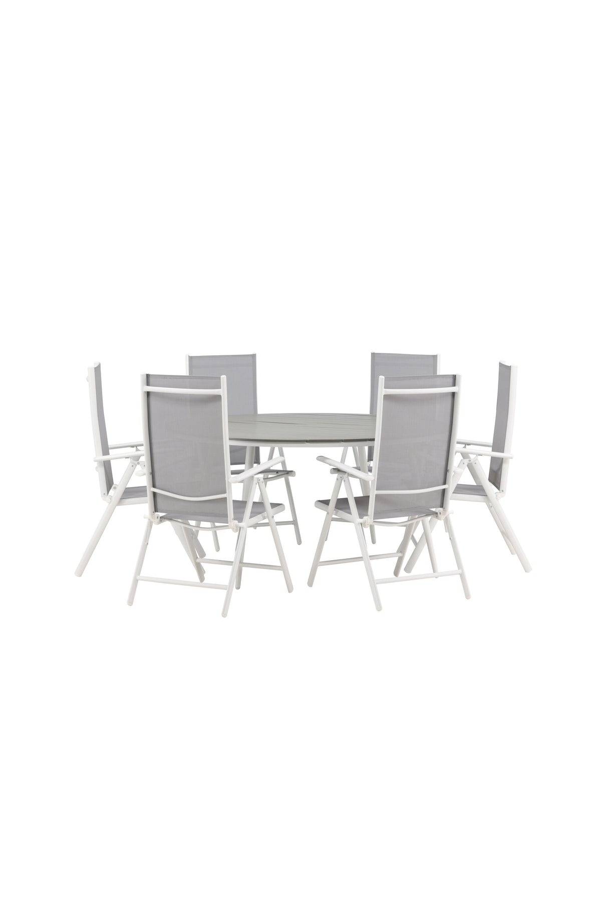 Break Matbord med Break Stolarna – Bord: ⌀150 Stol: 62x107,5x55