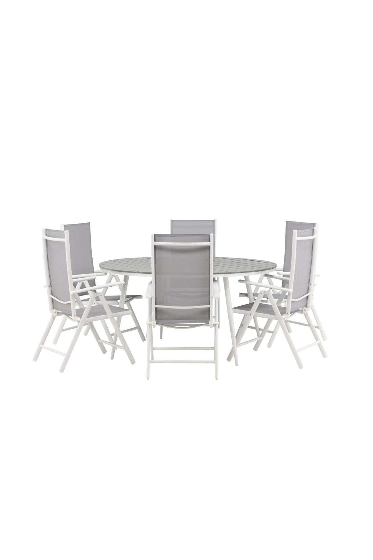 Break Matbord med Break Stolarna – Bord: ⌀150 Stol: 62x107,5x55