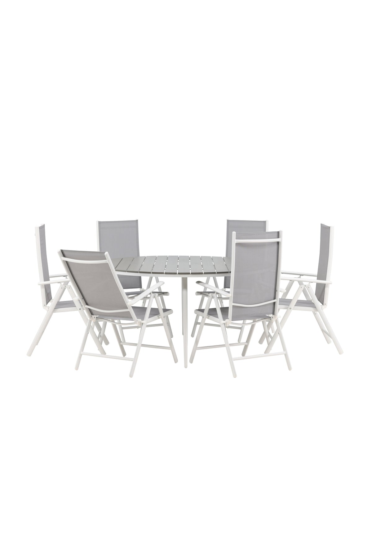Break Matbord med Break Stolarna – Bord: ⌀150 Stol: 62x107,5x55