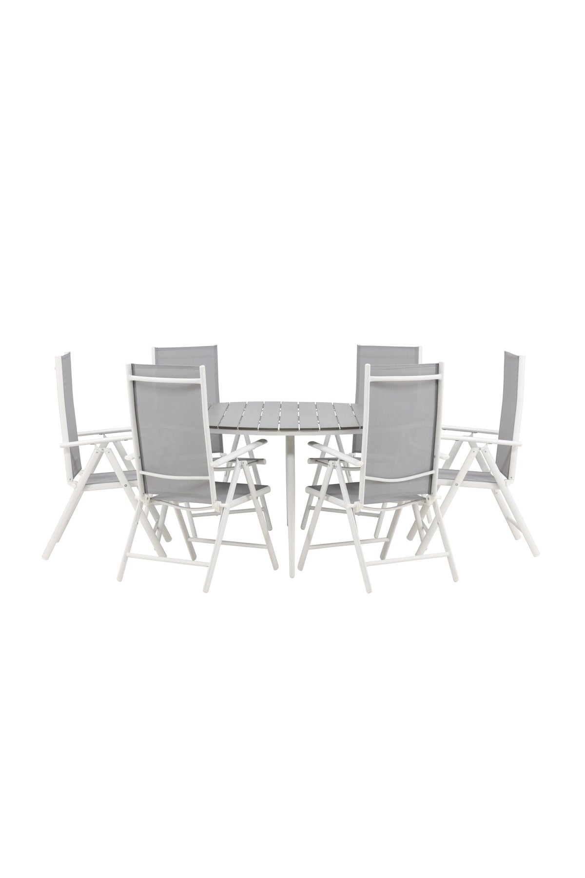 Break Matbord med Break Stolarna – Bord: ⌀150 Stol: 62x107,5x55