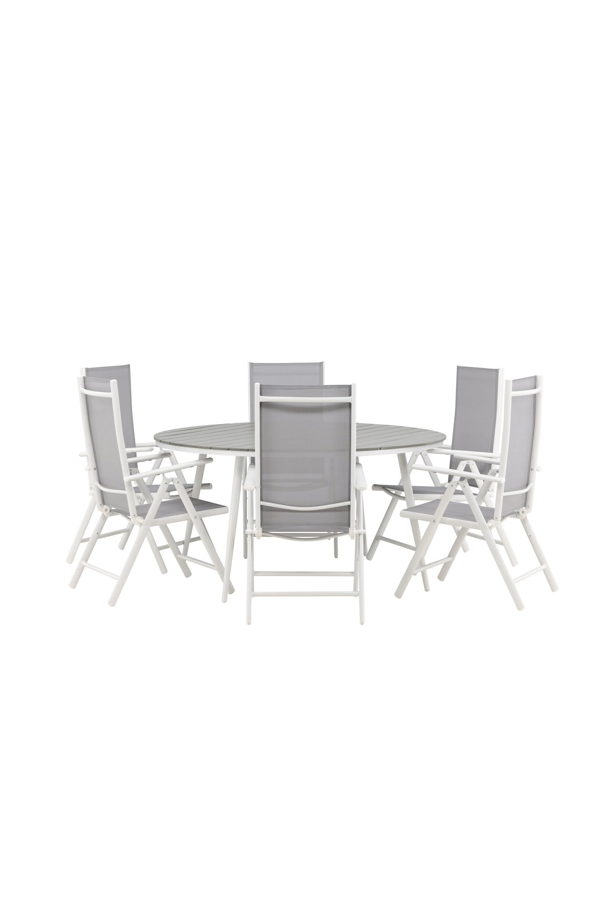 Break Matbord med Break Stolarna – Bord: ⌀150 Stol: 62x107,5x55