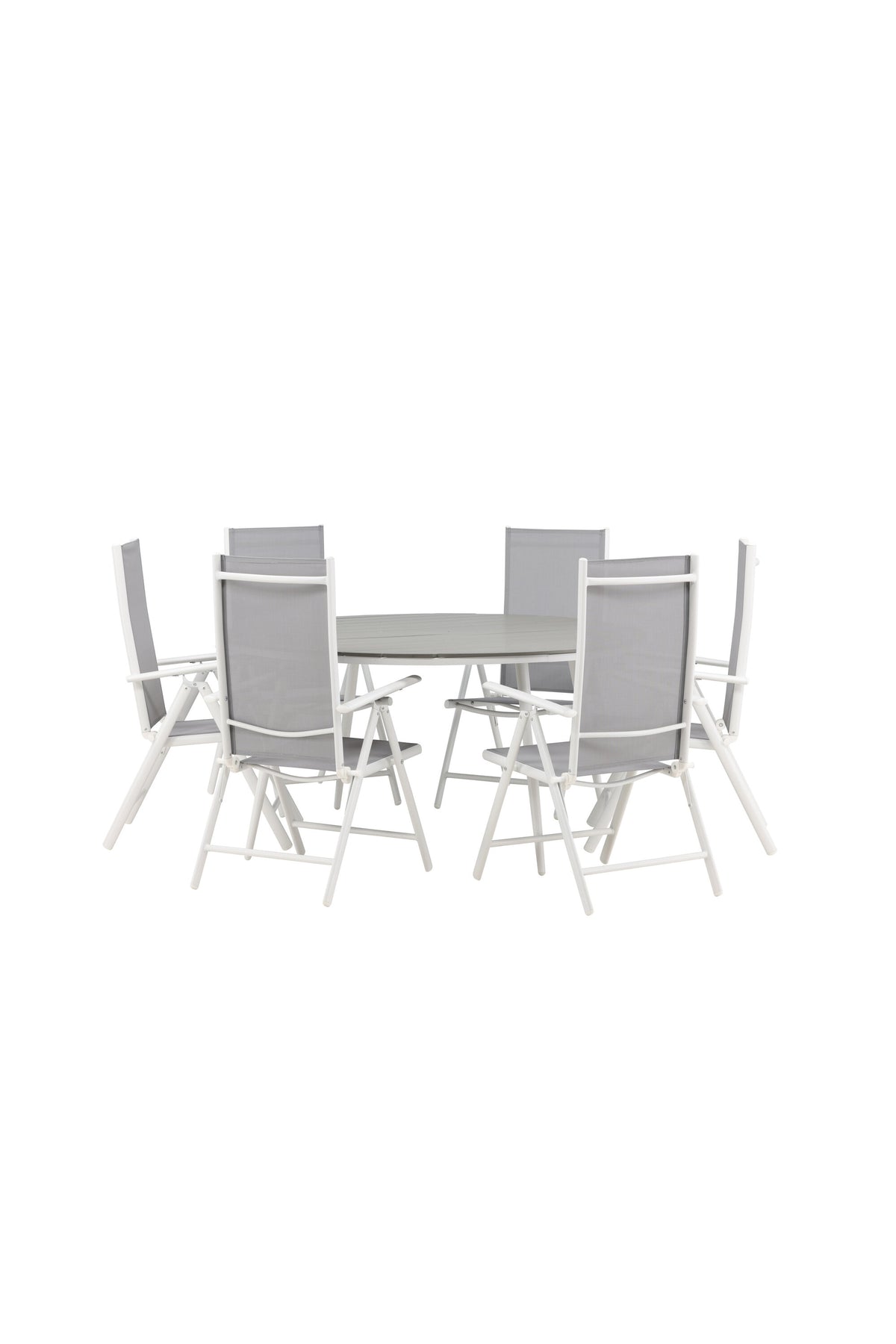 Break Matbord med Break Stolarna – Bord: ⌀150 Stol: 62x107,5x55