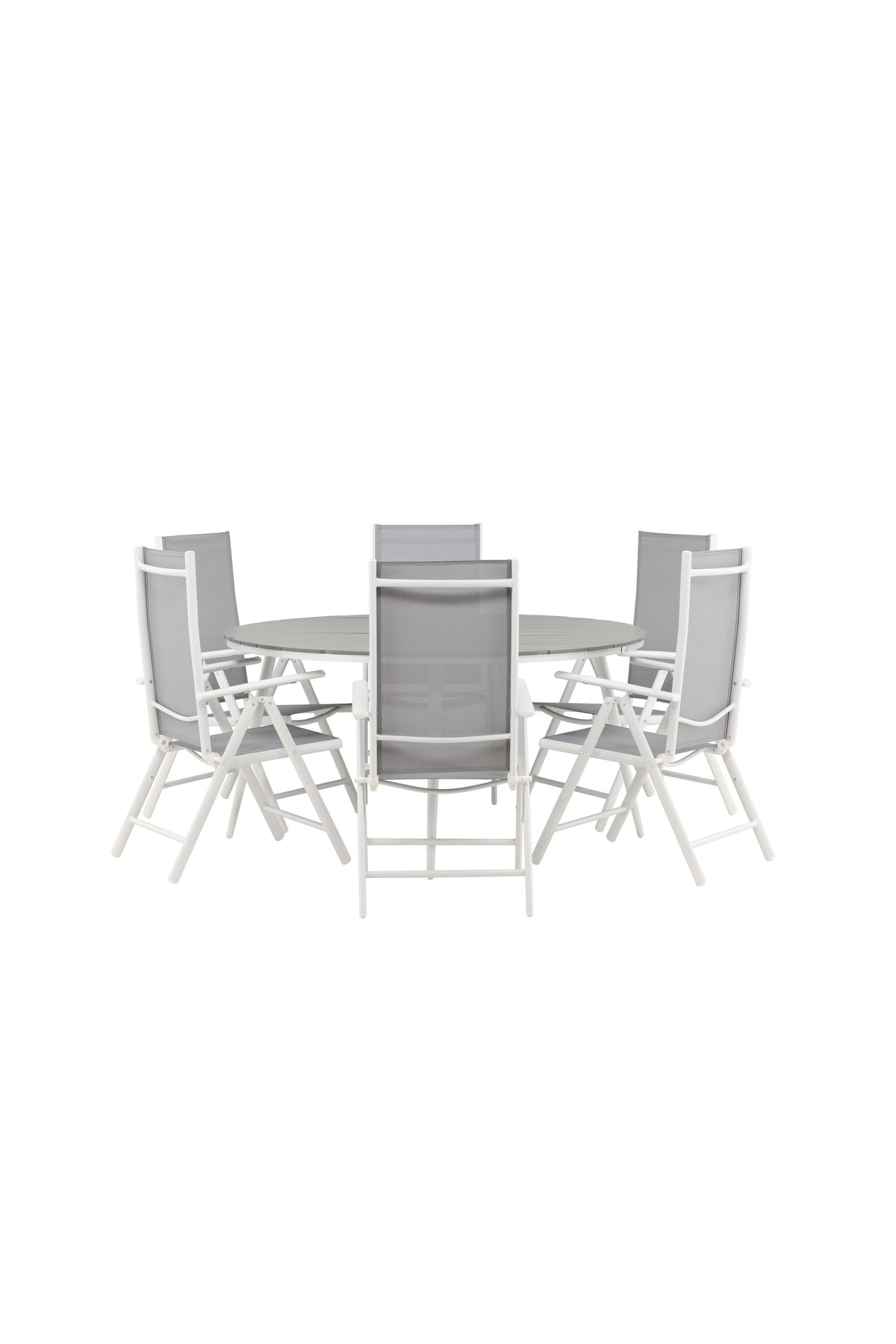 Break Matbord med Break Stolarna – Bord: ⌀150 Stol: 62x107,5x55