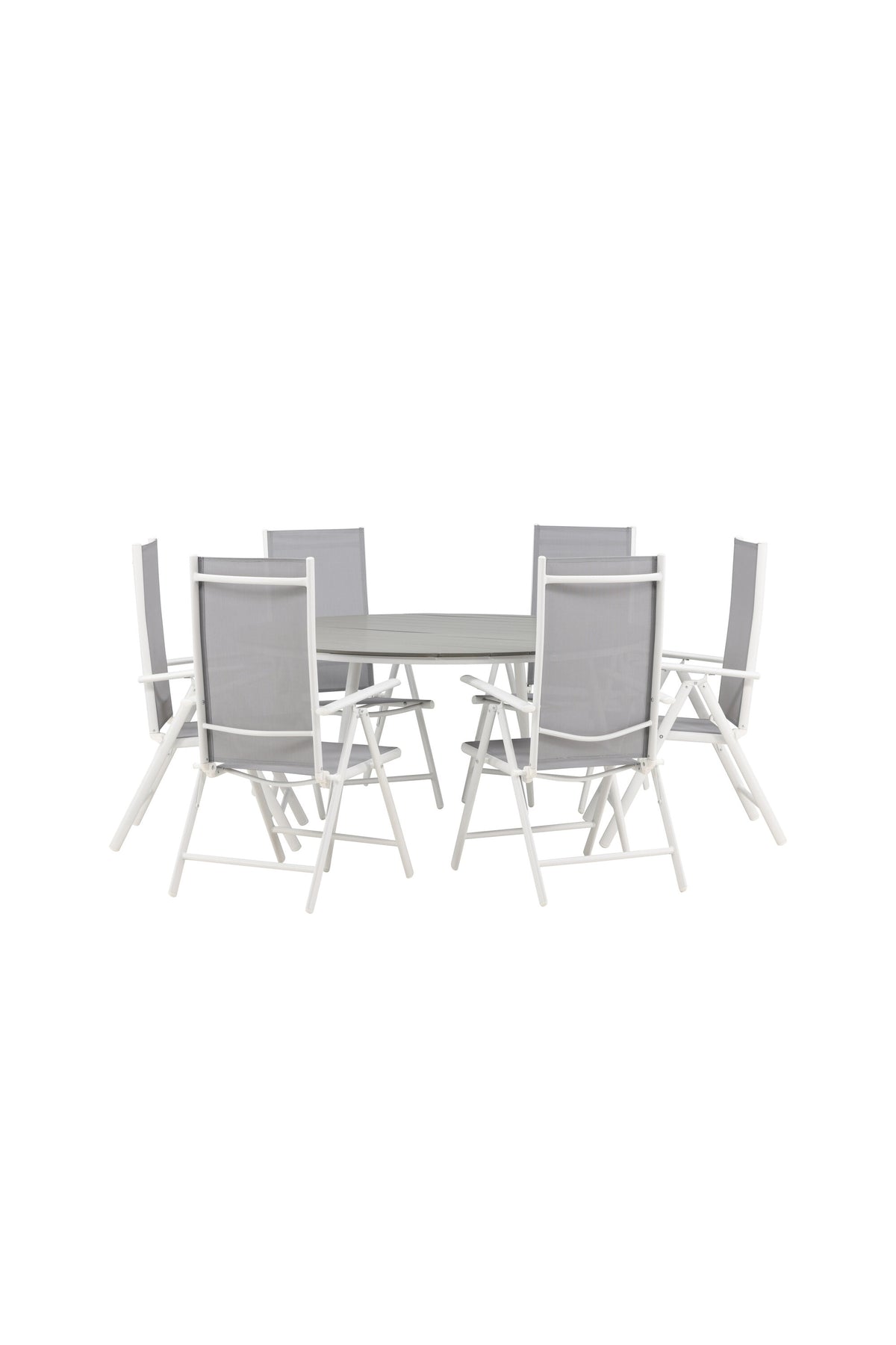 Break Matbord med Break Stolarna – Bord: ⌀150 Stol: 62x107,5x55