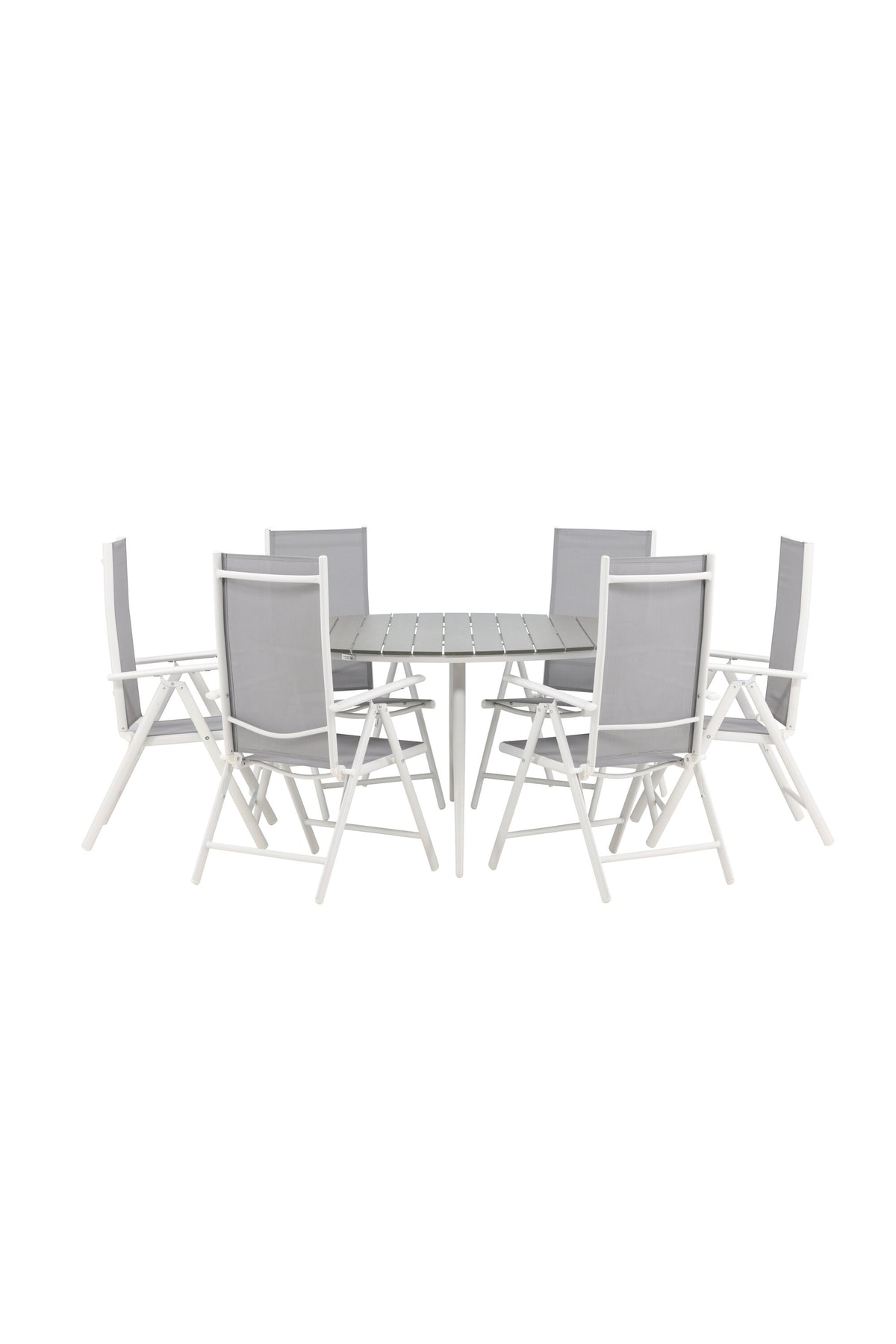 Break Matbord med Break Stolarna – Bord: ⌀150 Stol: 62x107,5x55