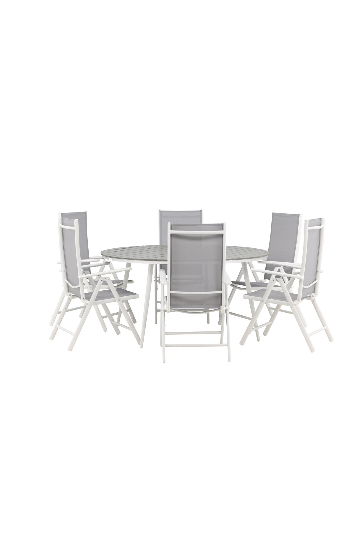 Break Matbord med Break Stolarna – Bord: ⌀150 Stol: 62x107,5x55