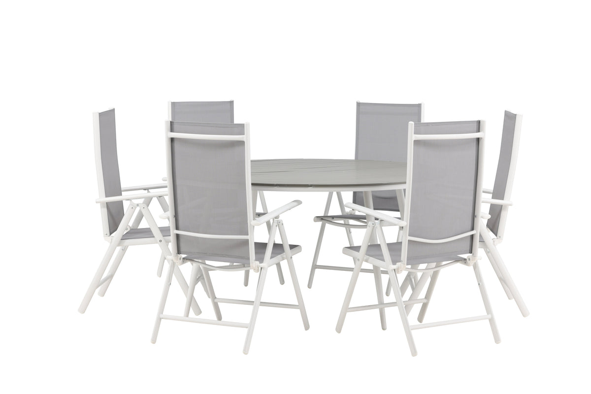 Break Matbord med Break Stolarna – Bord: ⌀150 Stol: 62x107,5x55