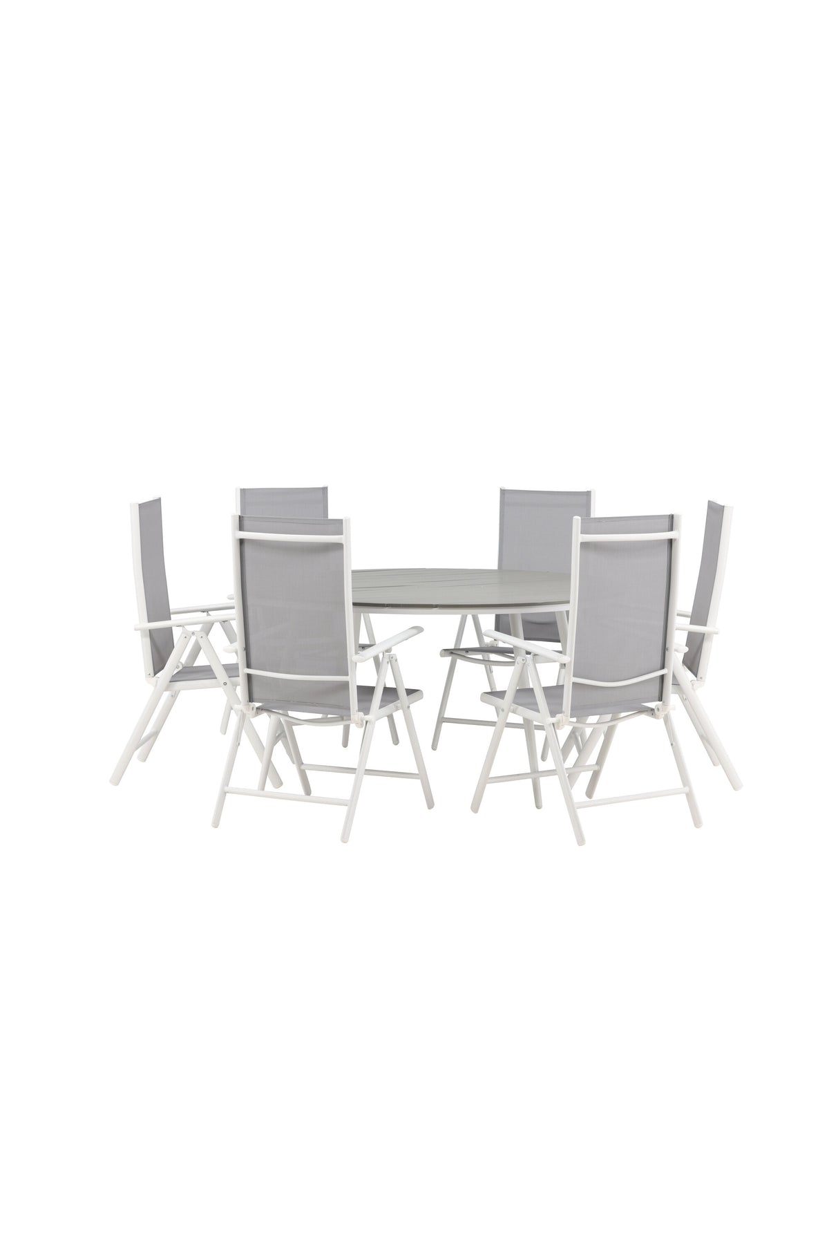 Break Matbord med Break Stolarna – Bord: ⌀150 Stol: 62x107,5x55