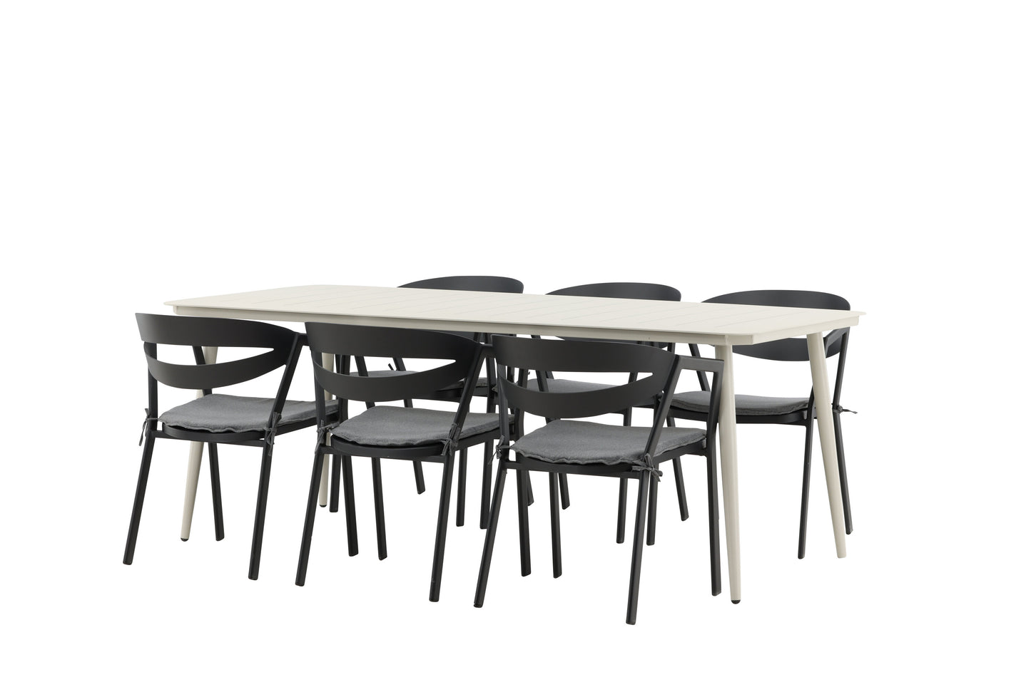 Lina Matbord med Slit Stolarna Matgrupp