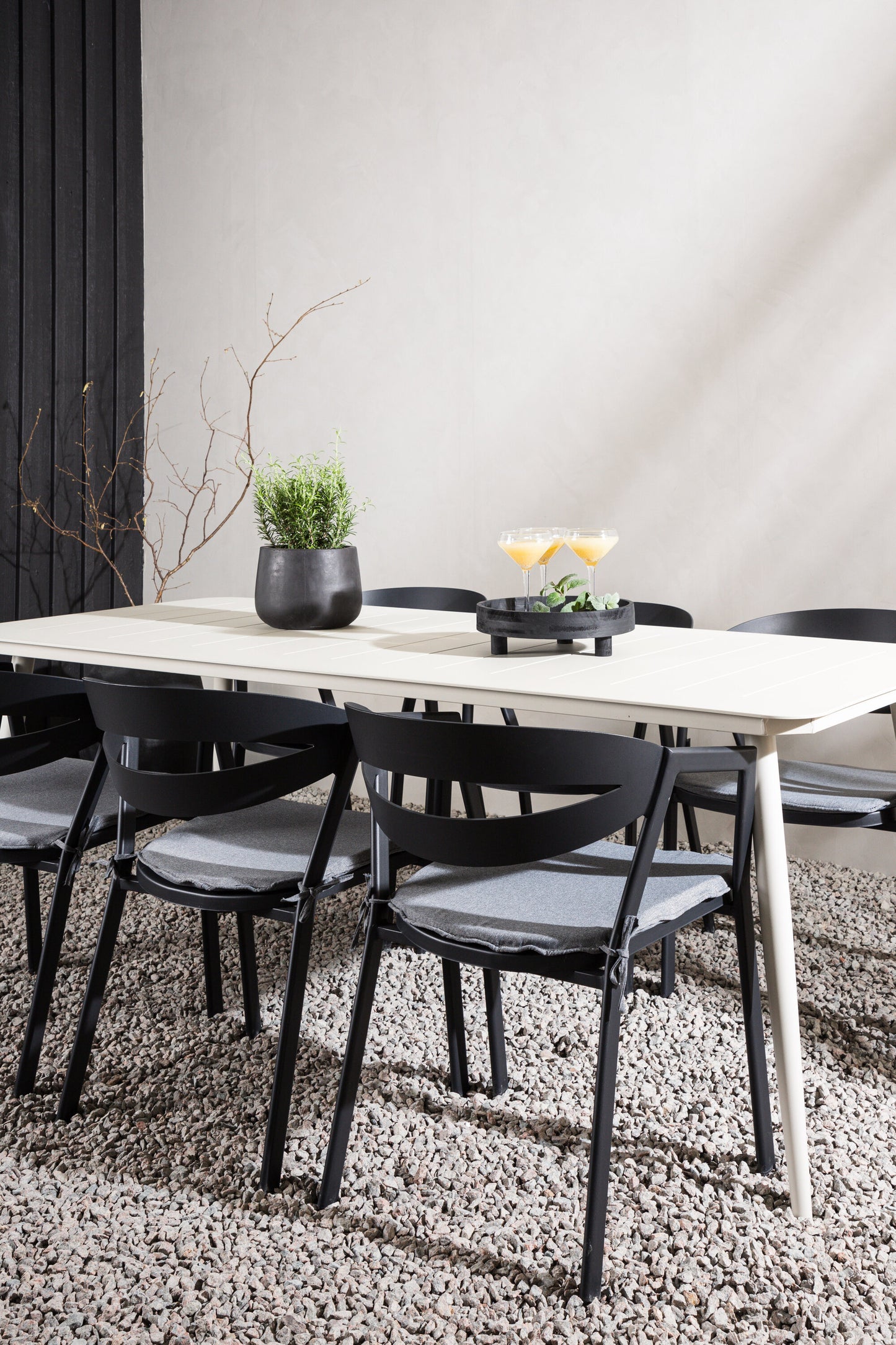 Lina Matbord med Slit Stolarna Matgrupp