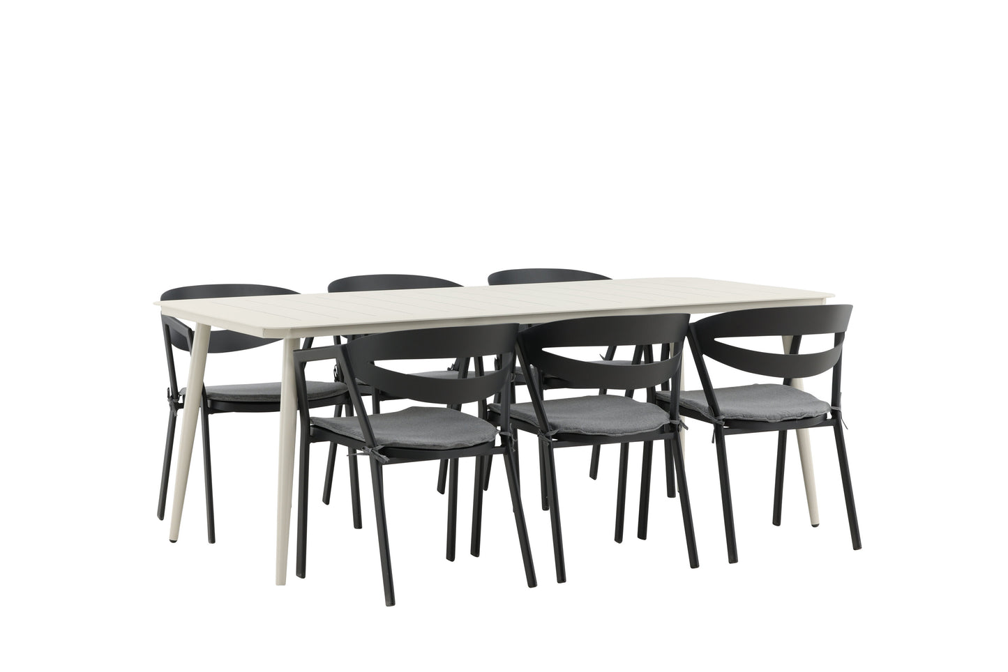 Lina Matbord med Slit Stolarna Matgrupp