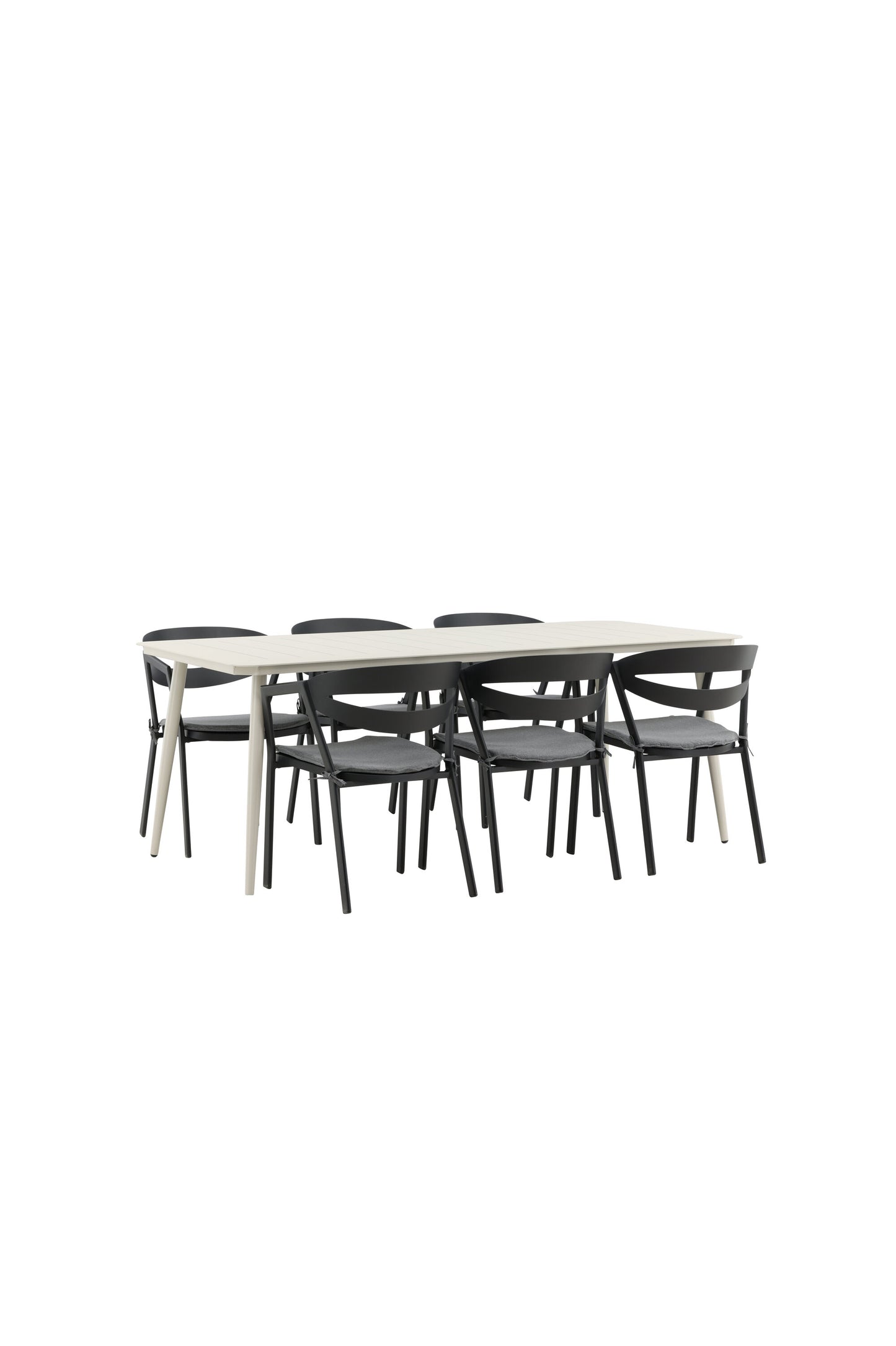 Lina Matbord med Slit Stolarna Matgrupp