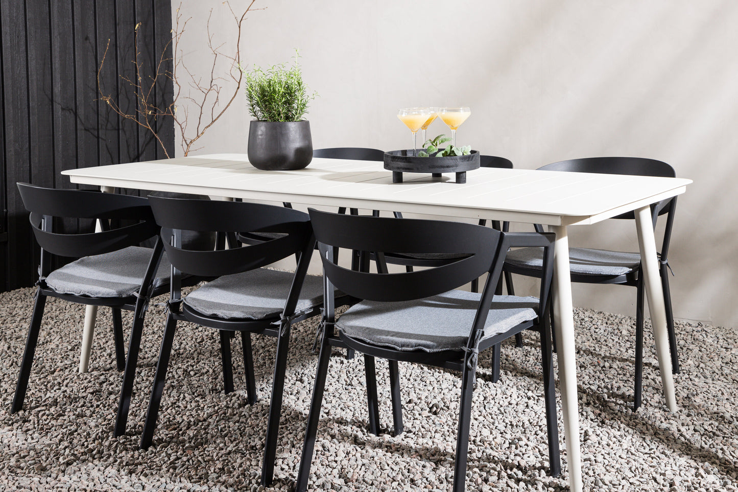 Lina Matbord med Slit Stolarna Matgrupp