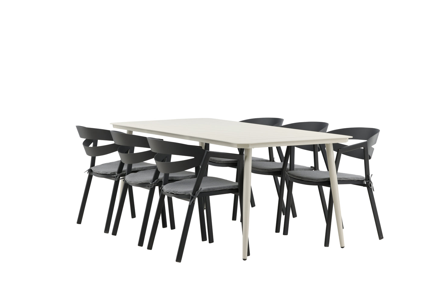 Lina Matbord med Slit Stolarna Matgrupp