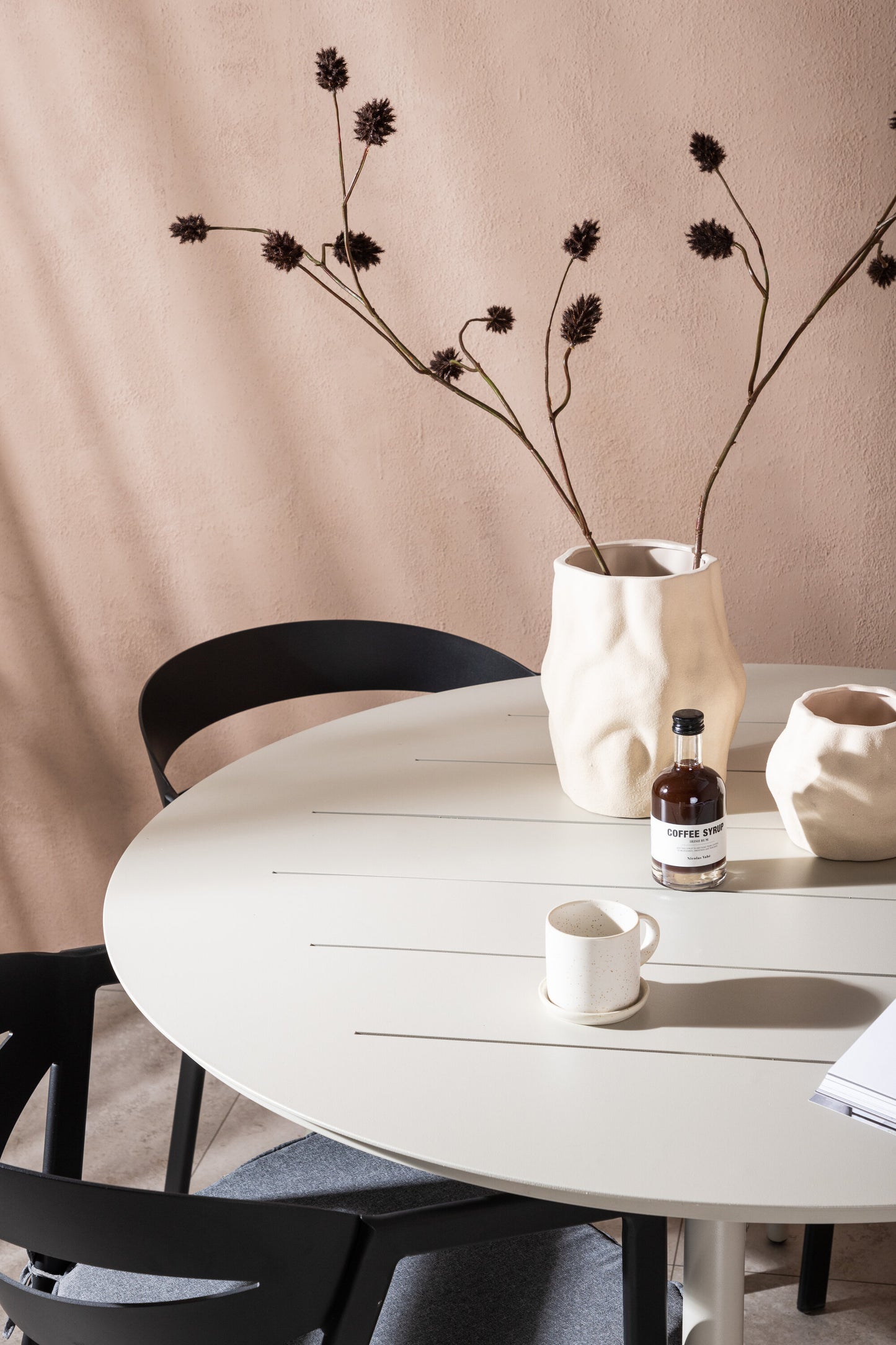 Lina Matbord med Slit Stolarna Matgrupp