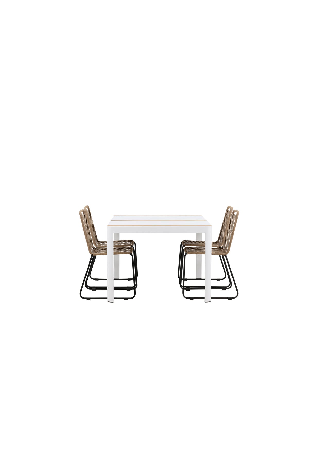 Togo Matbord med Lindos Stolarna – Bord: 75x150x90 Stol: 59x86x57
