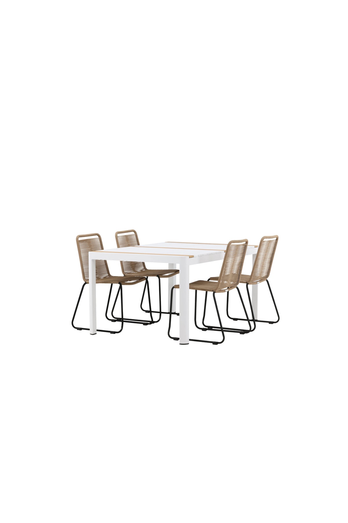 Togo Matbord med Lindos Stolarna – Bord: 75x150x90 Stol: 59x86x57