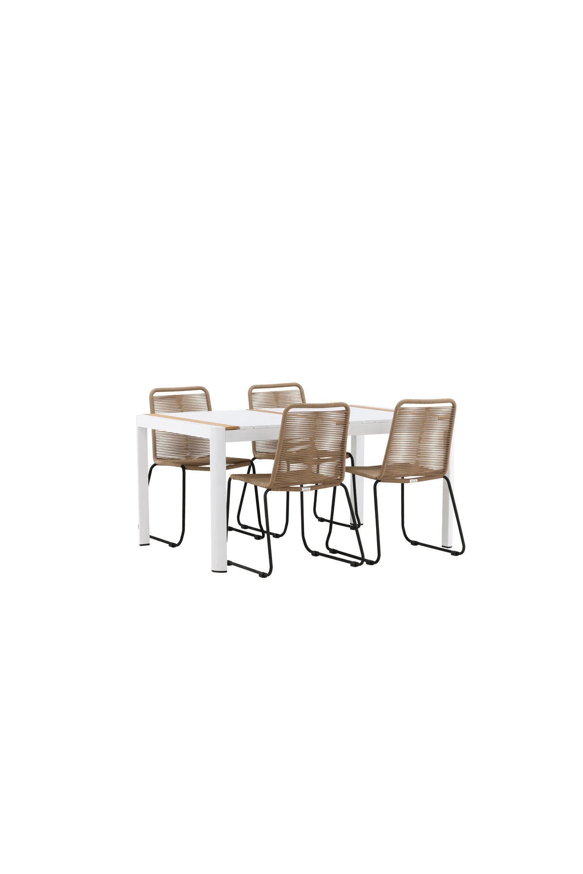 Togo Matbord med Lindos Stolarna – Bord: 75x150x90 Stol: 59x86x57