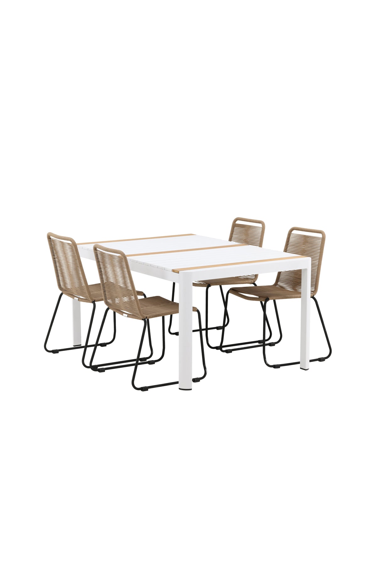 Togo Matbord med Lindos Stolarna – Bord: 75x150x90 Stol: 59x86x57