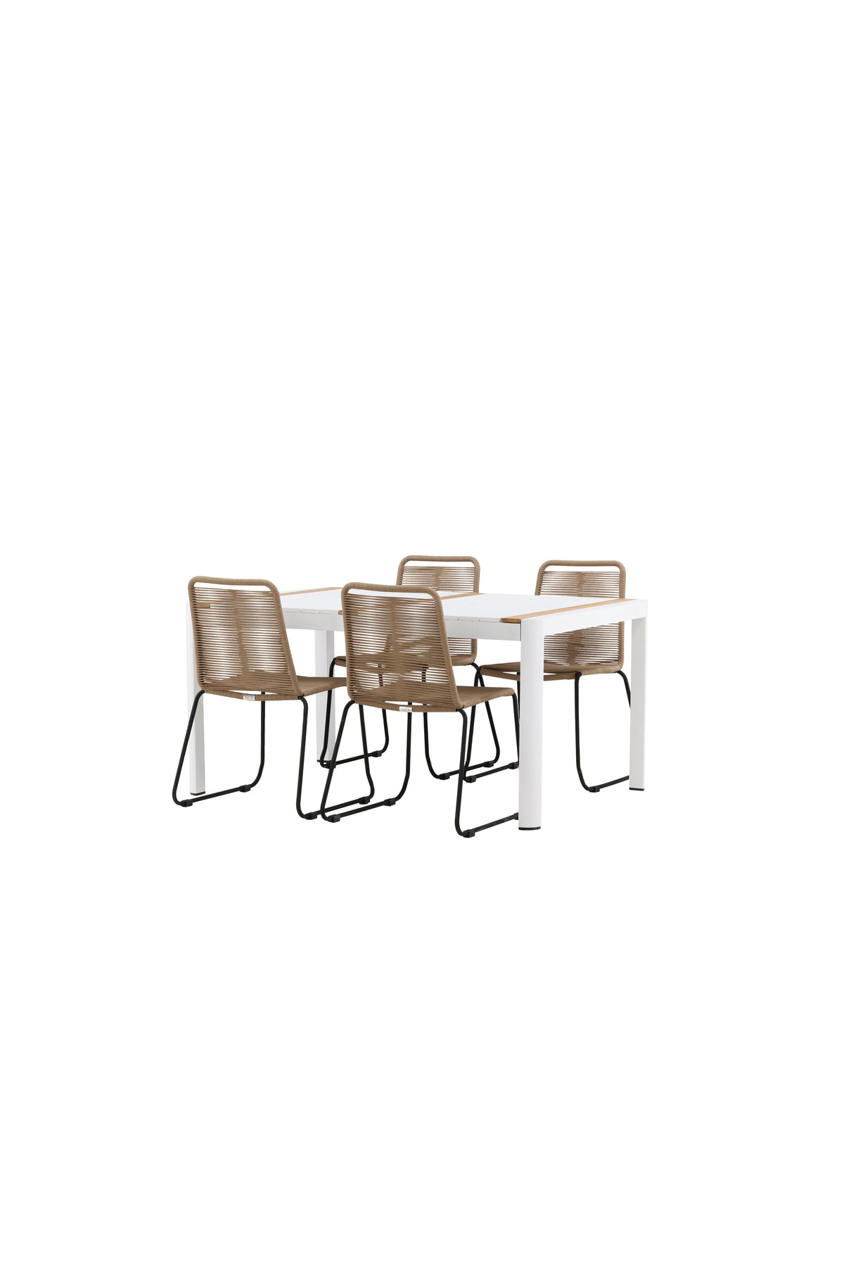 Togo Matbord med Lindos Stolarna – Bord: 75x150x90 Stol: 59x86x57