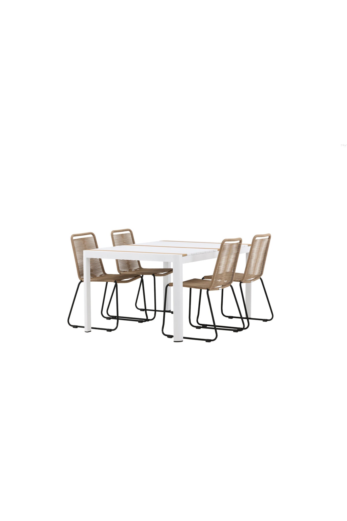 Togo Matbord med Lindos Stolarna – Bord: 75x150x90 Stol: 59x86x57