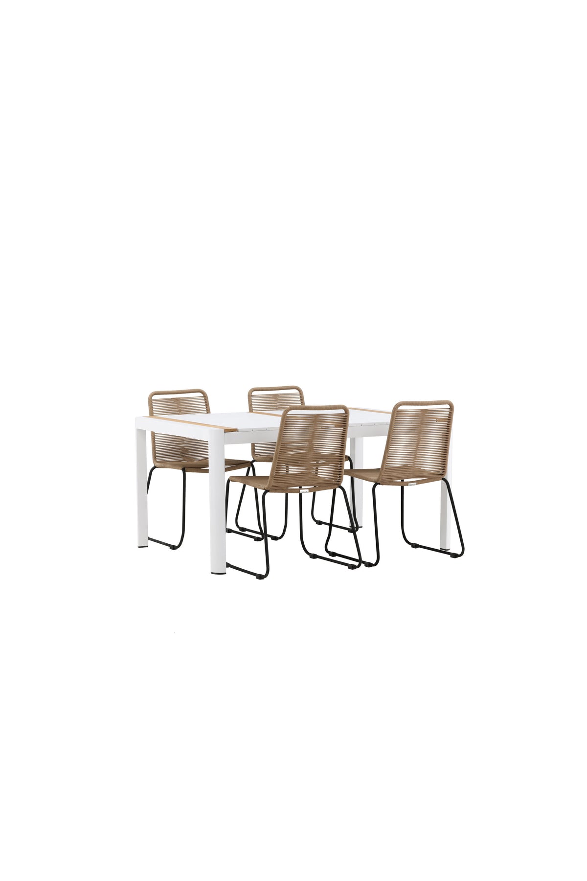 Togo Matbord med Lindos Stolarna – Bord: 75x150x90 Stol: 59x86x57
