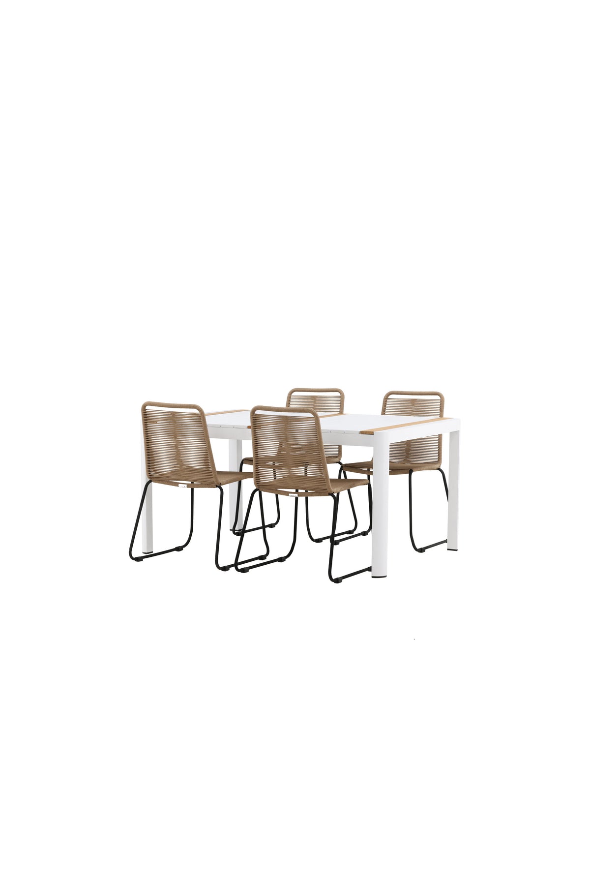 Togo Matbord med Lindos Stolarna – Bord: 75x150x90 Stol: 59x86x57
