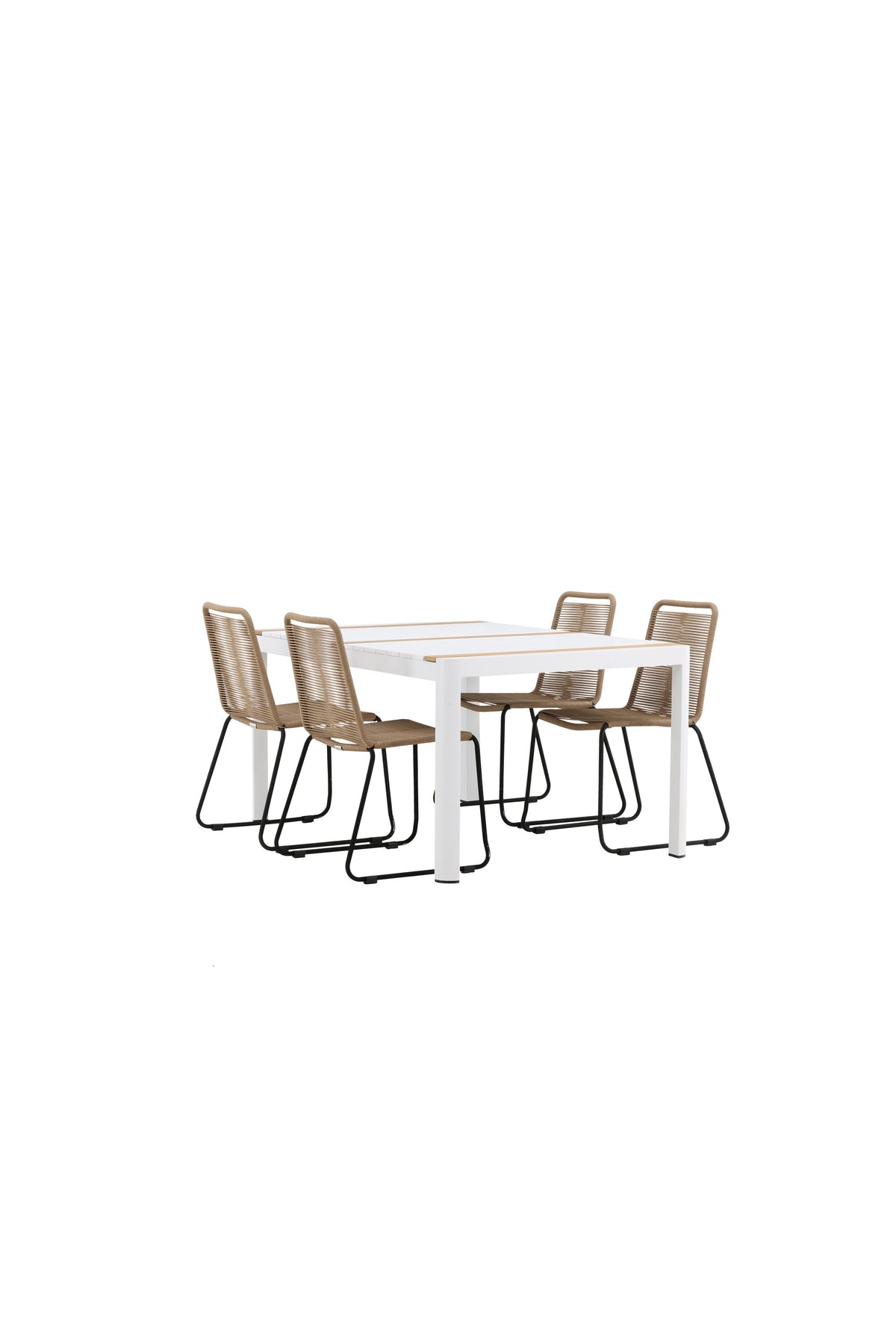 Togo Matbord med Lindos Stolarna – Bord: 75x150x90 Stol: 59x86x57