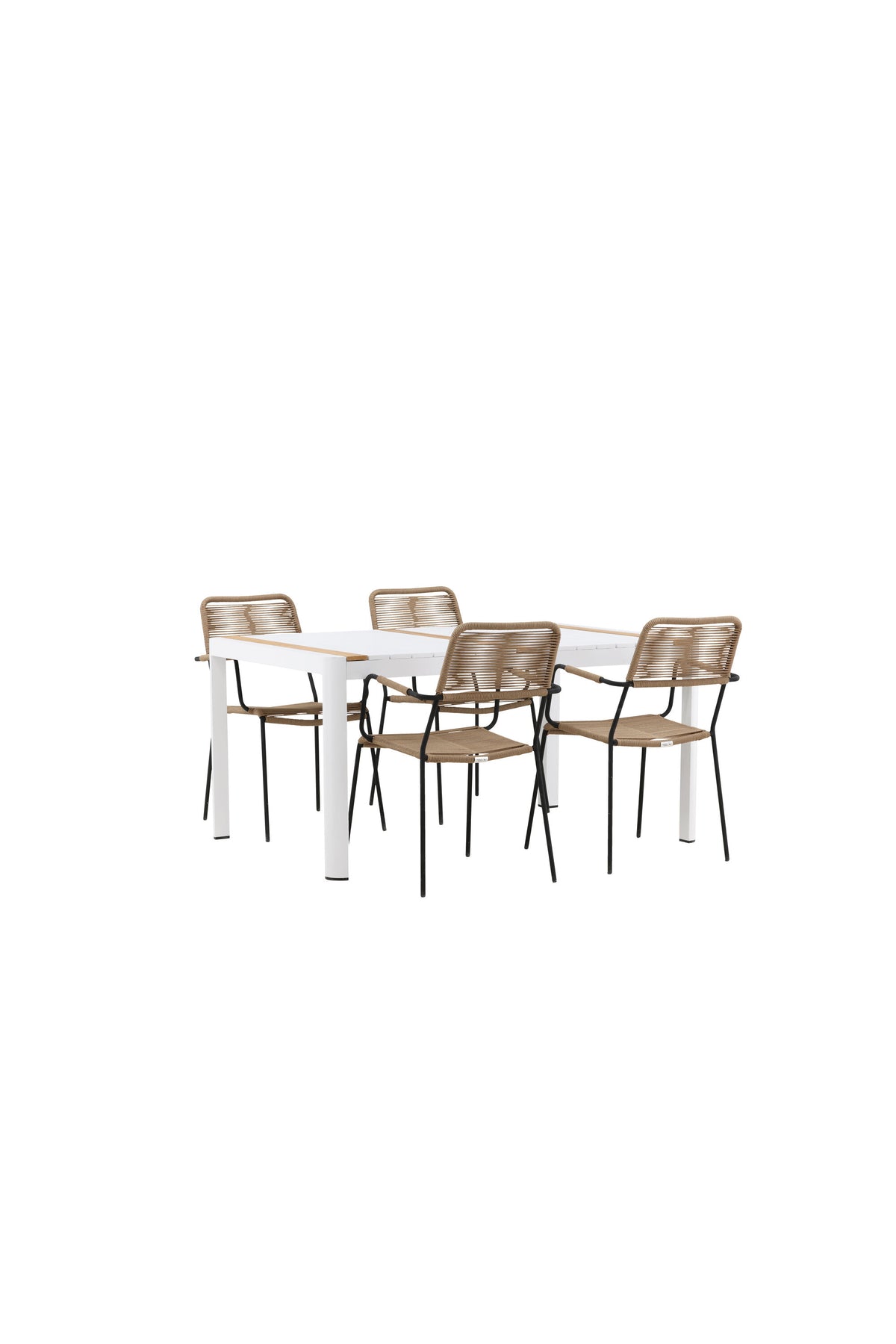 Togo Matbord med Lindos Stolarna – Bord: 75x150x90 Stol: 66x85x55