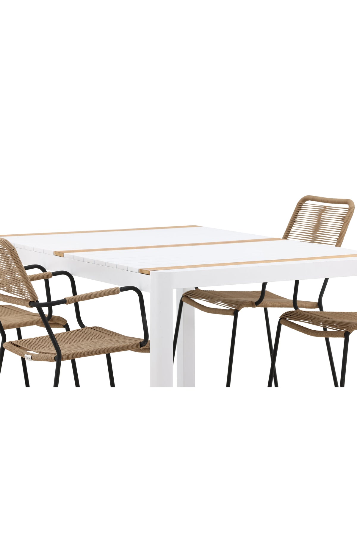 Togo Matbord med Lindos Stolarna – Bord: 75x150x90 Stol: 66x85x55