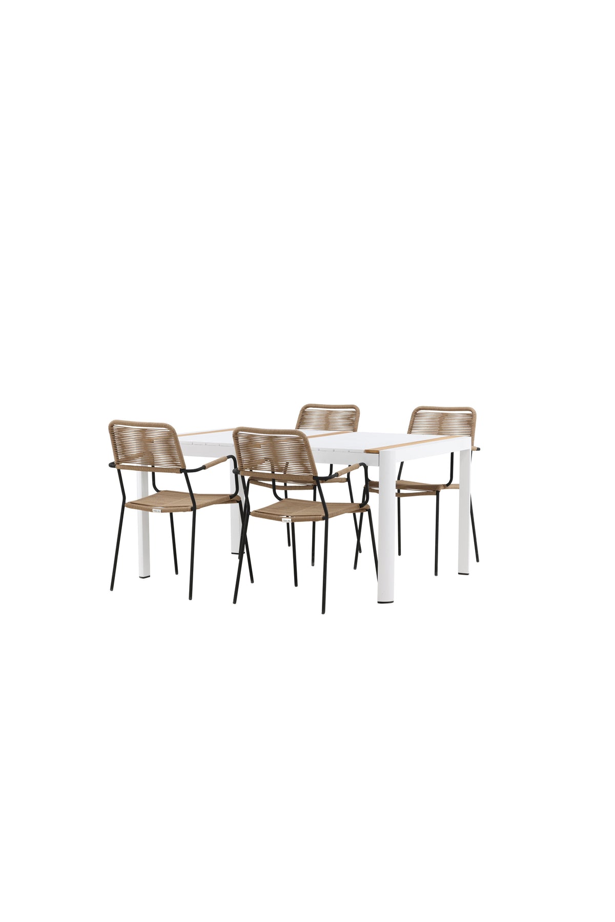 Togo Matbord med Lindos Stolarna – Bord: 75x150x90 Stol: 66x85x55