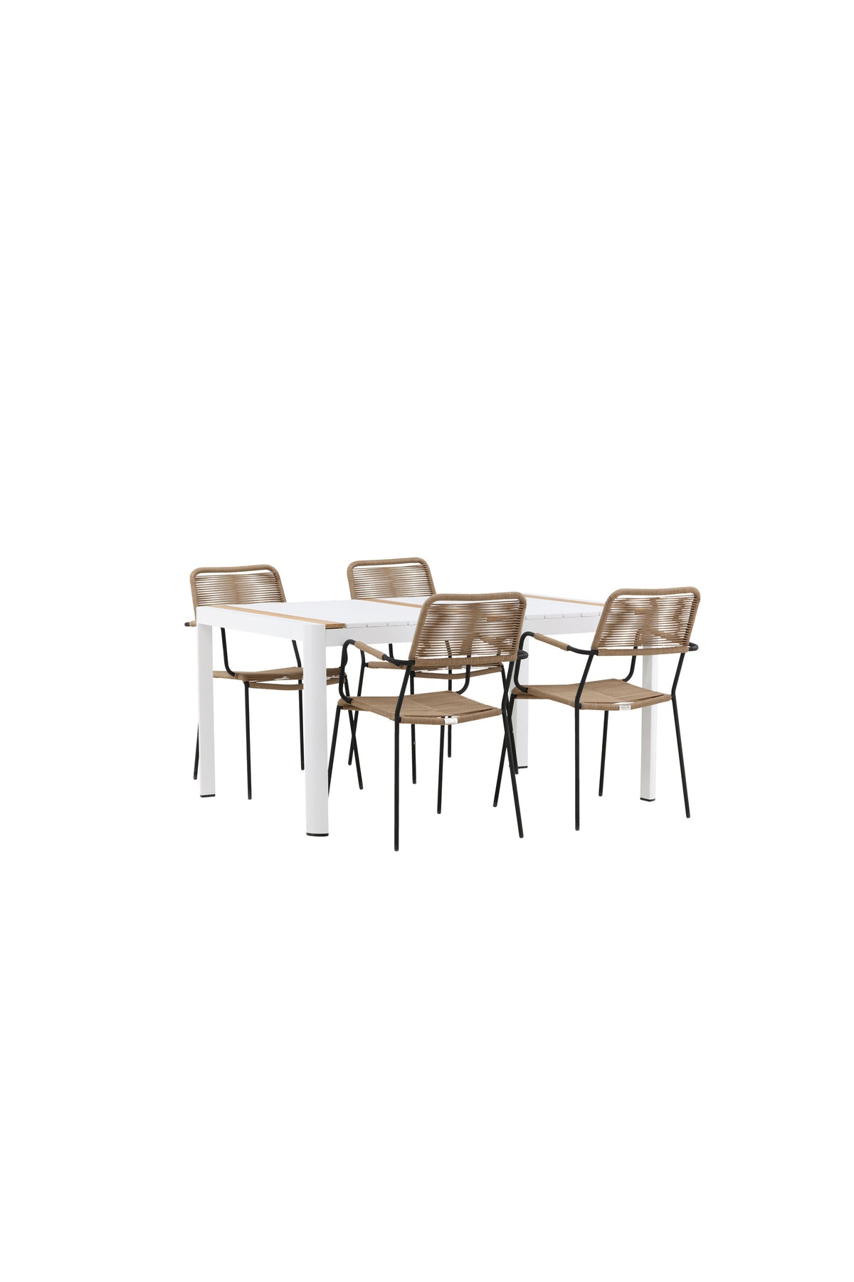 Togo Matbord med Lindos Stolarna – Bord: 75x150x90 Stol: 66x85x55