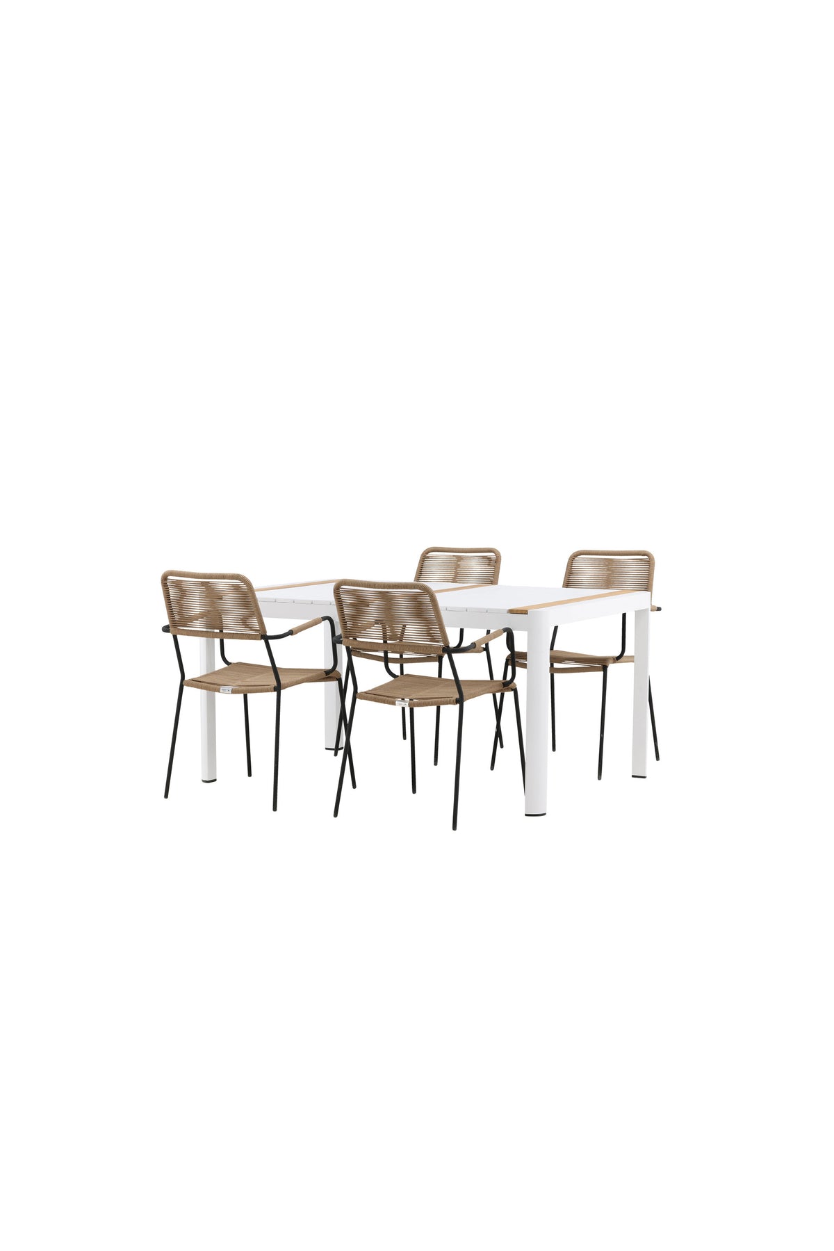 Togo Matbord med Lindos Stolarna – Bord: 75x150x90 Stol: 66x85x55