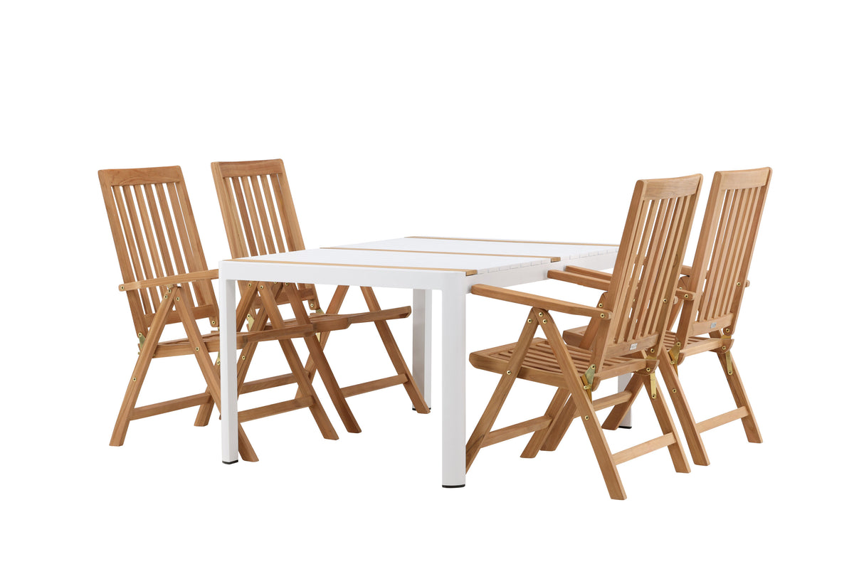 Togo Matbord med Kenya Stolarna – Bord: 75x150x90 Stol: 73x105x62