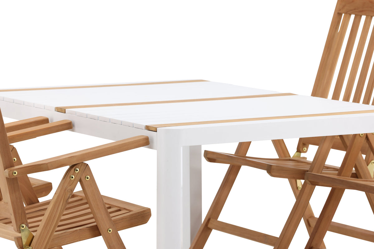 Togo Matbord med Kenya Stolarna – Bord: 75x150x90 Stol: 73x105x62
