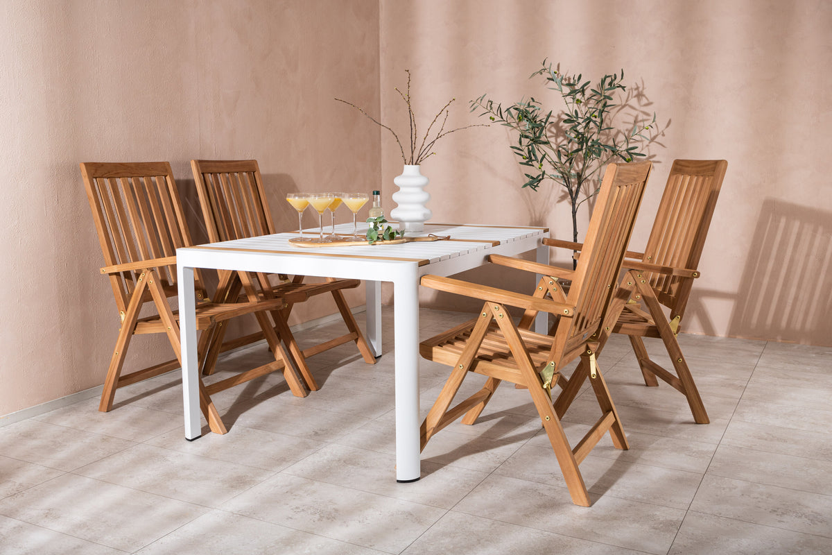 Togo Matbord med Kenya Stolarna – Bord: 75x150x90 Stol: 73x105x62