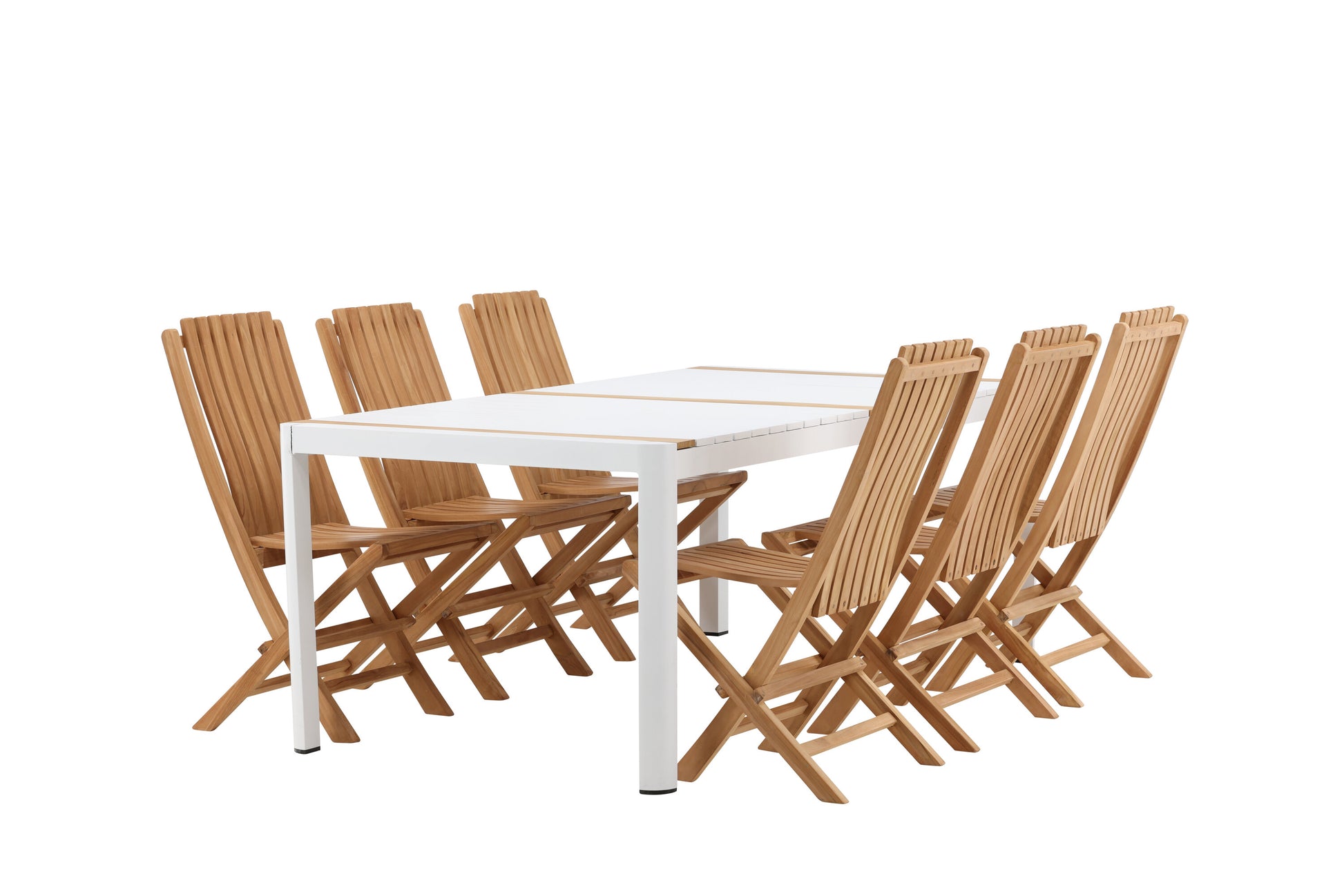 Togo Matbord med Ghana Stolarna – Bord: 75x200x100 Stol: 47x98x43