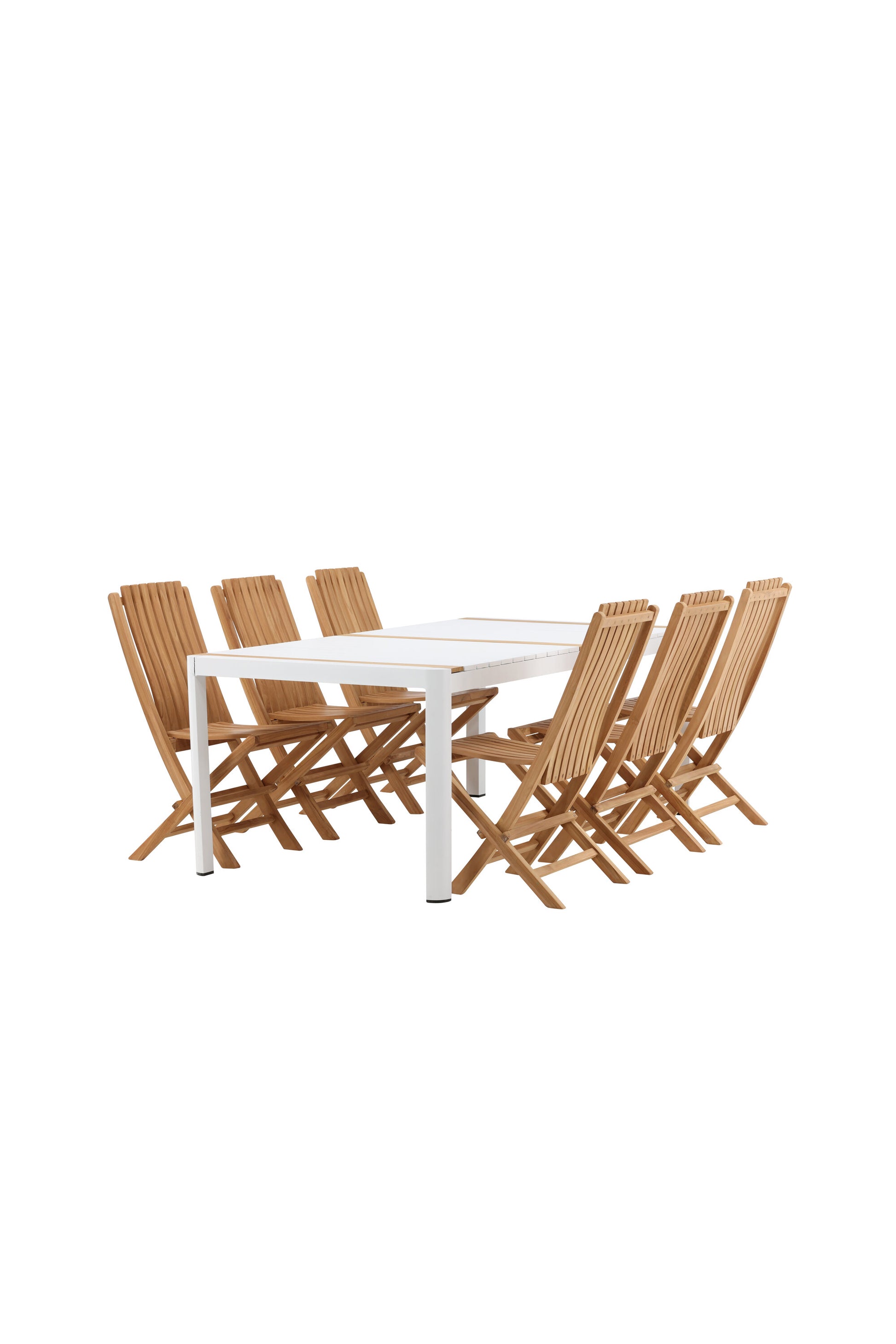 Togo Matbord med Ghana Stolarna – Bord: 75x200x100 Stol: 47x98x43