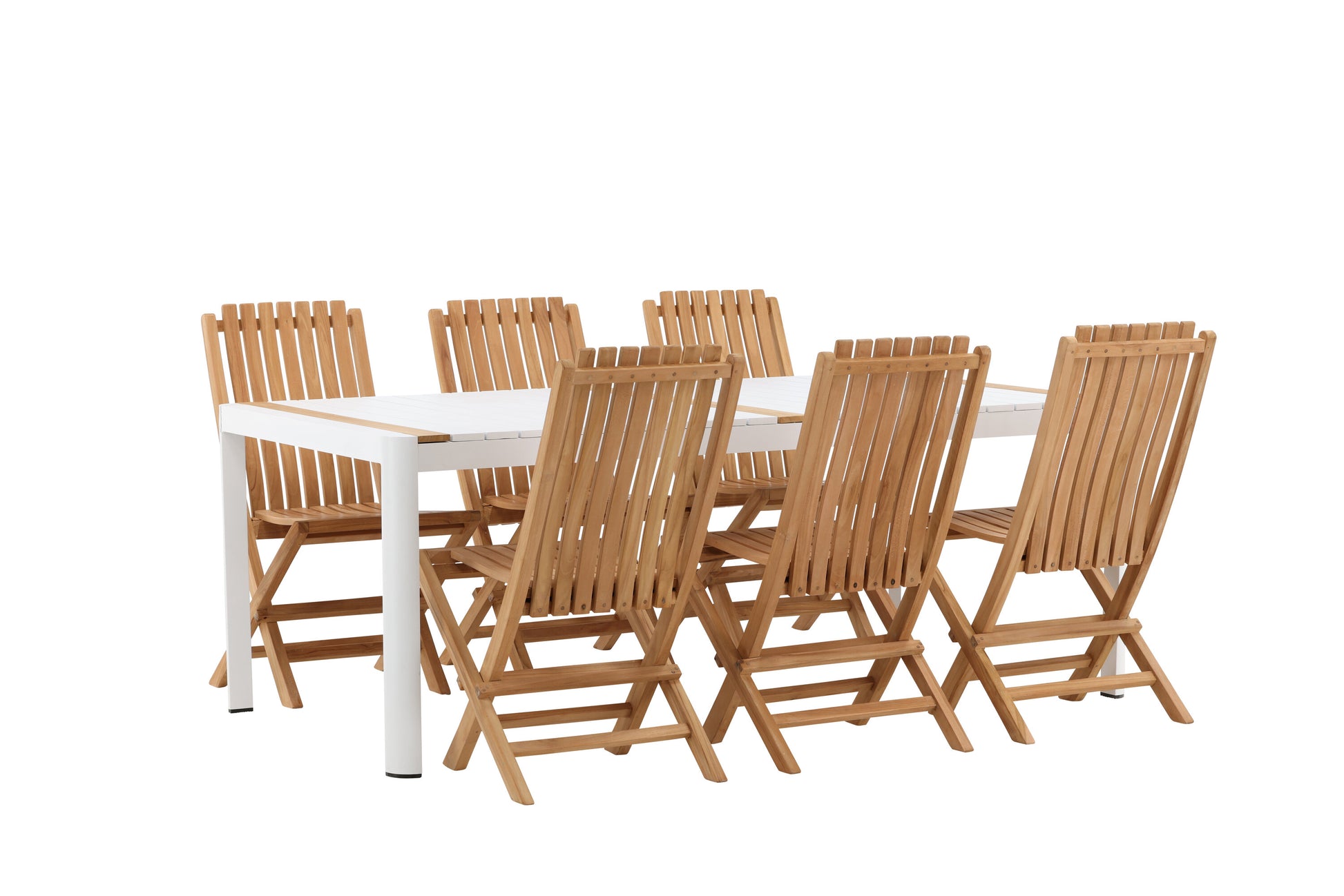 Togo Matbord med Ghana Stolarna – Bord: 75x200x100 Stol: 47x98x43