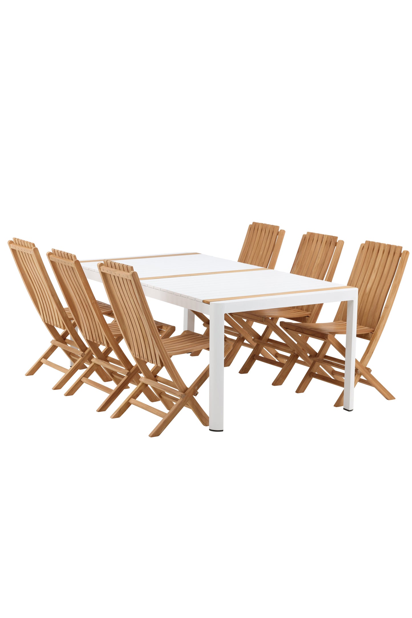 Togo Matbord med Ghana Stolarna – Bord: 75x200x100 Stol: 47x98x43