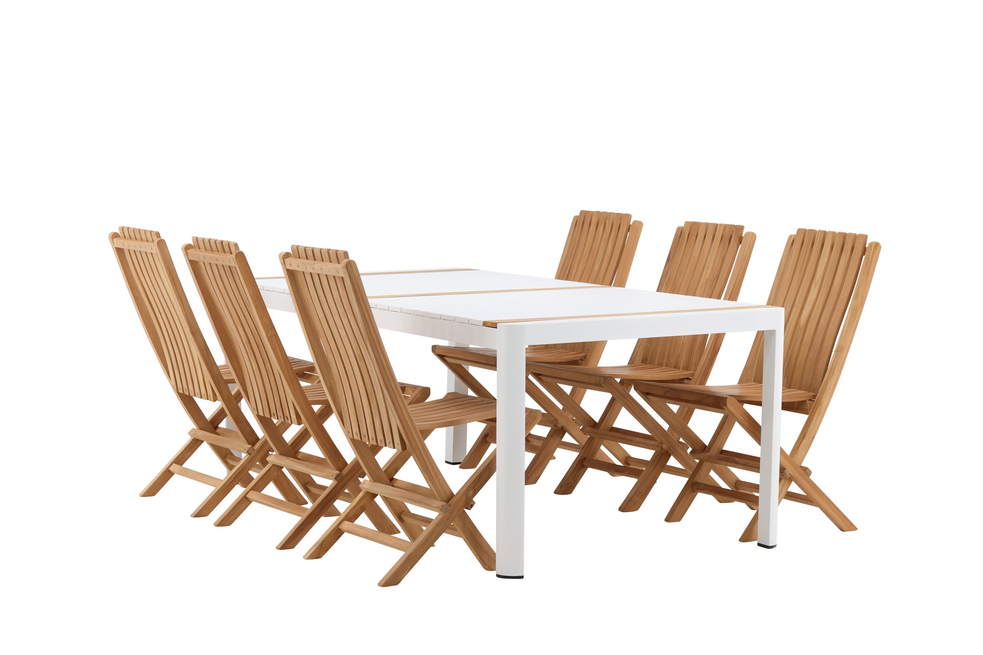 Togo Matbord med Ghana Stolarna – Bord: 75x200x100 Stol: 47x98x43