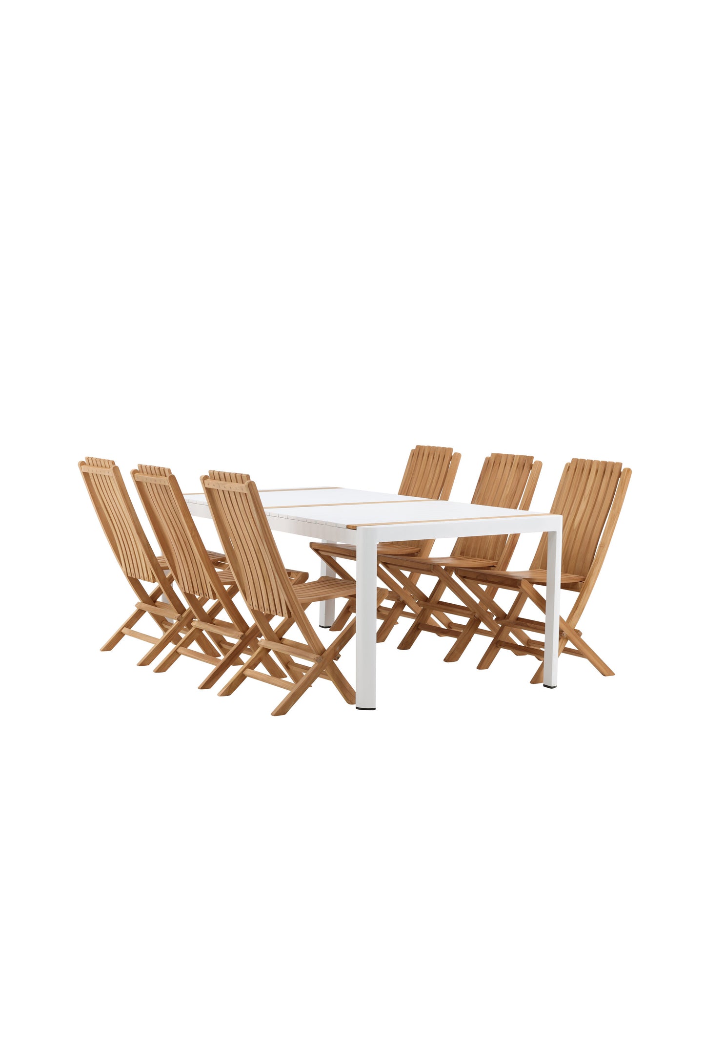 Togo Matbord med Ghana Stolarna – Bord: 75x200x100 Stol: 47x98x43