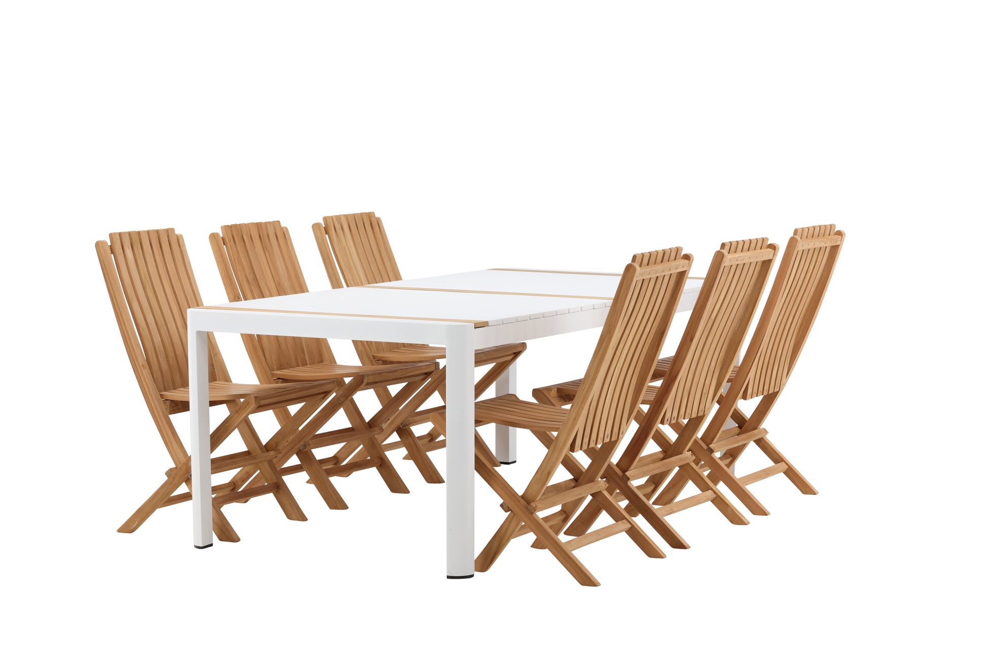 Togo Matbord med Ghana Stolarna – Bord: 75x200x100 Stol: 47x98x43