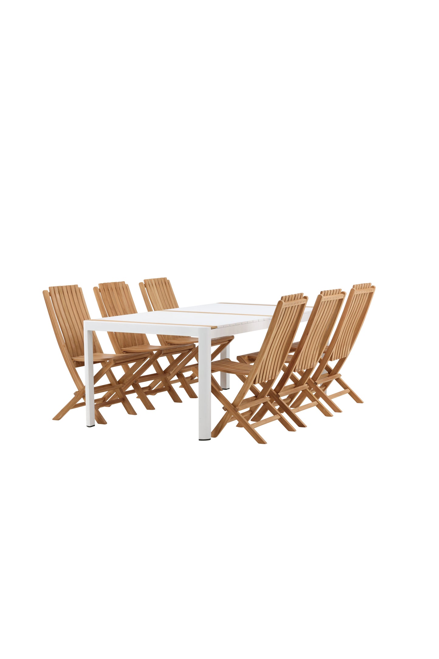 Togo Matbord med Ghana Stolarna – Bord: 75x200x100 Stol: 47x98x43