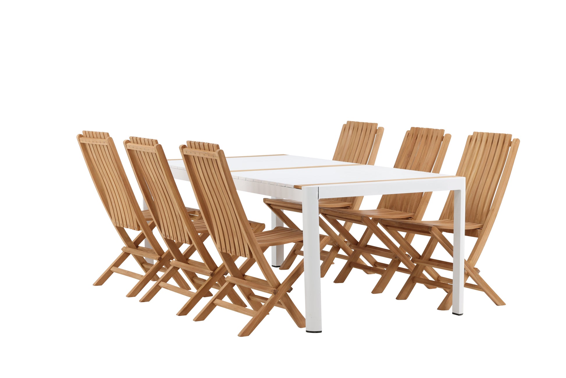 Togo Matbord med Ghana Stolarna – Bord: 75x200x100 Stol: 47x98x43