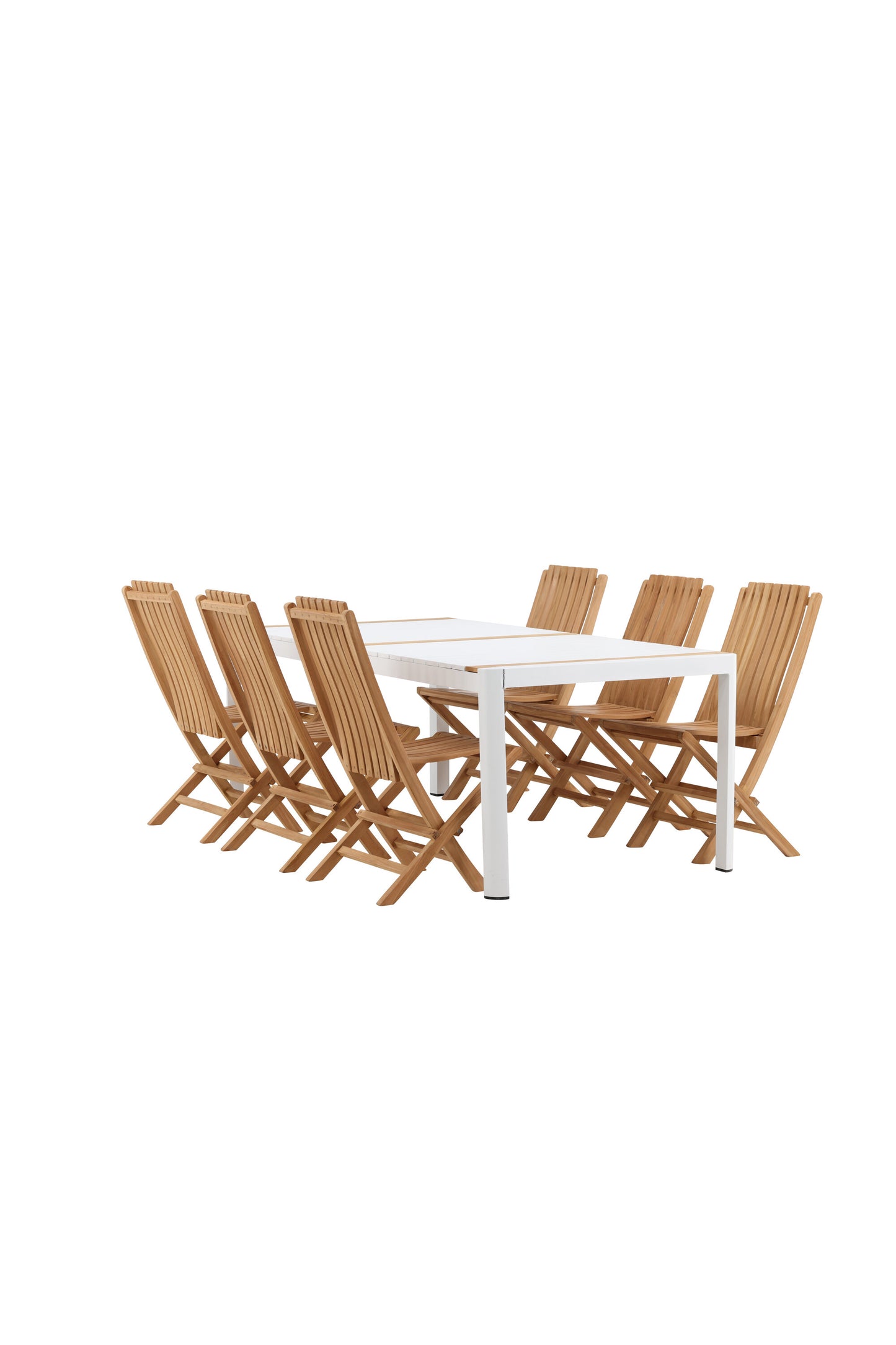 Togo Matbord med Ghana Stolarna – Bord: 75x200x100 Stol: 47x98x43