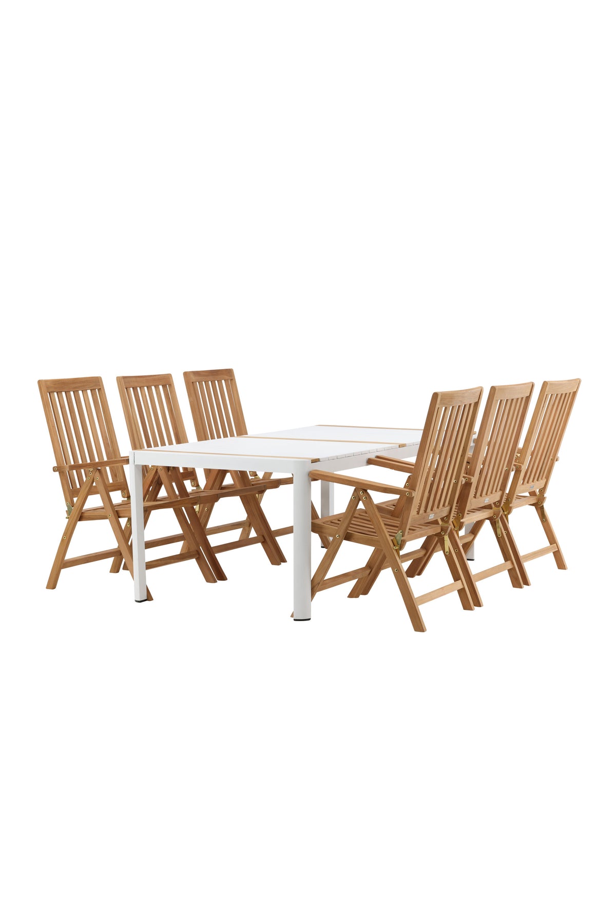 Togo Matbord med Kenya Stolarna – Bord: 75x200x100 Stol: 73x105x62