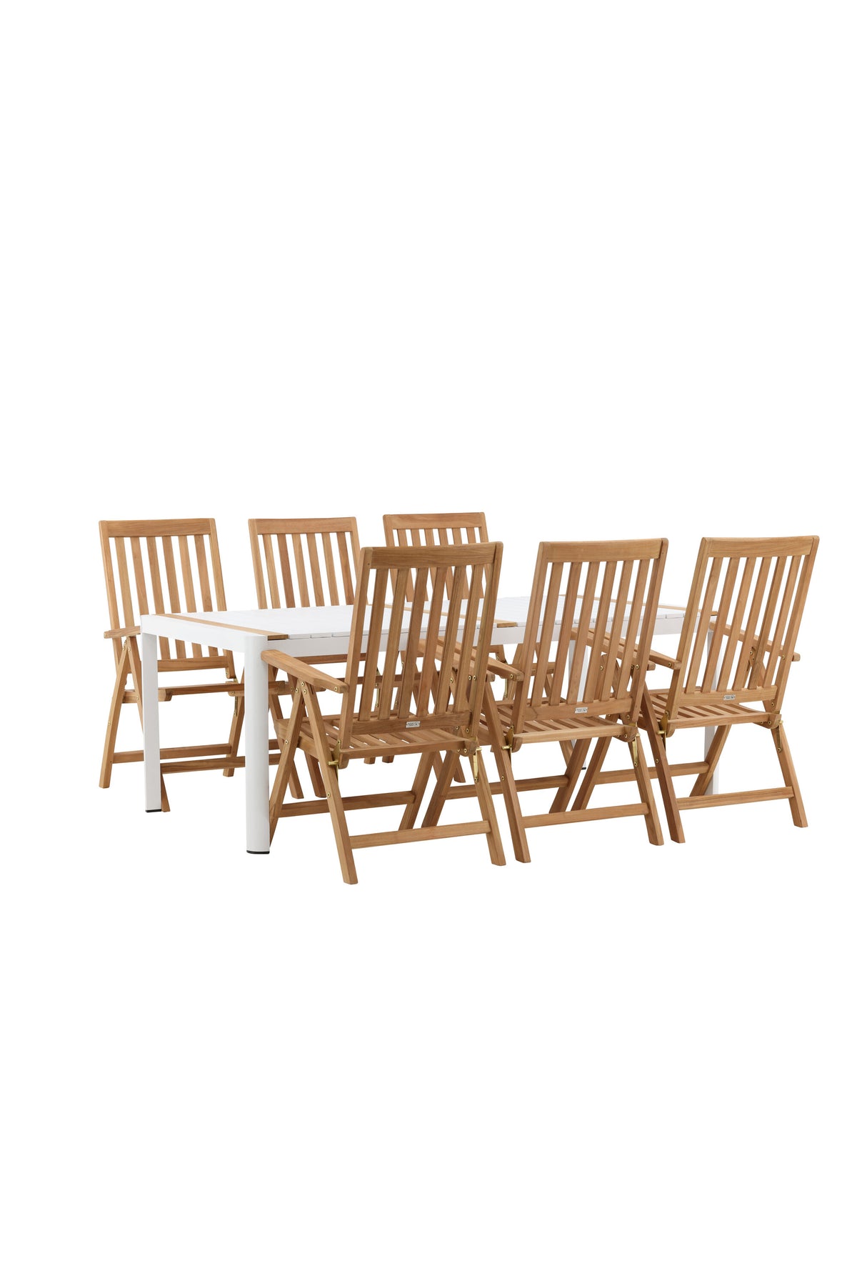 Togo Matbord med Kenya Stolarna – Bord: 75x200x100 Stol: 73x105x62