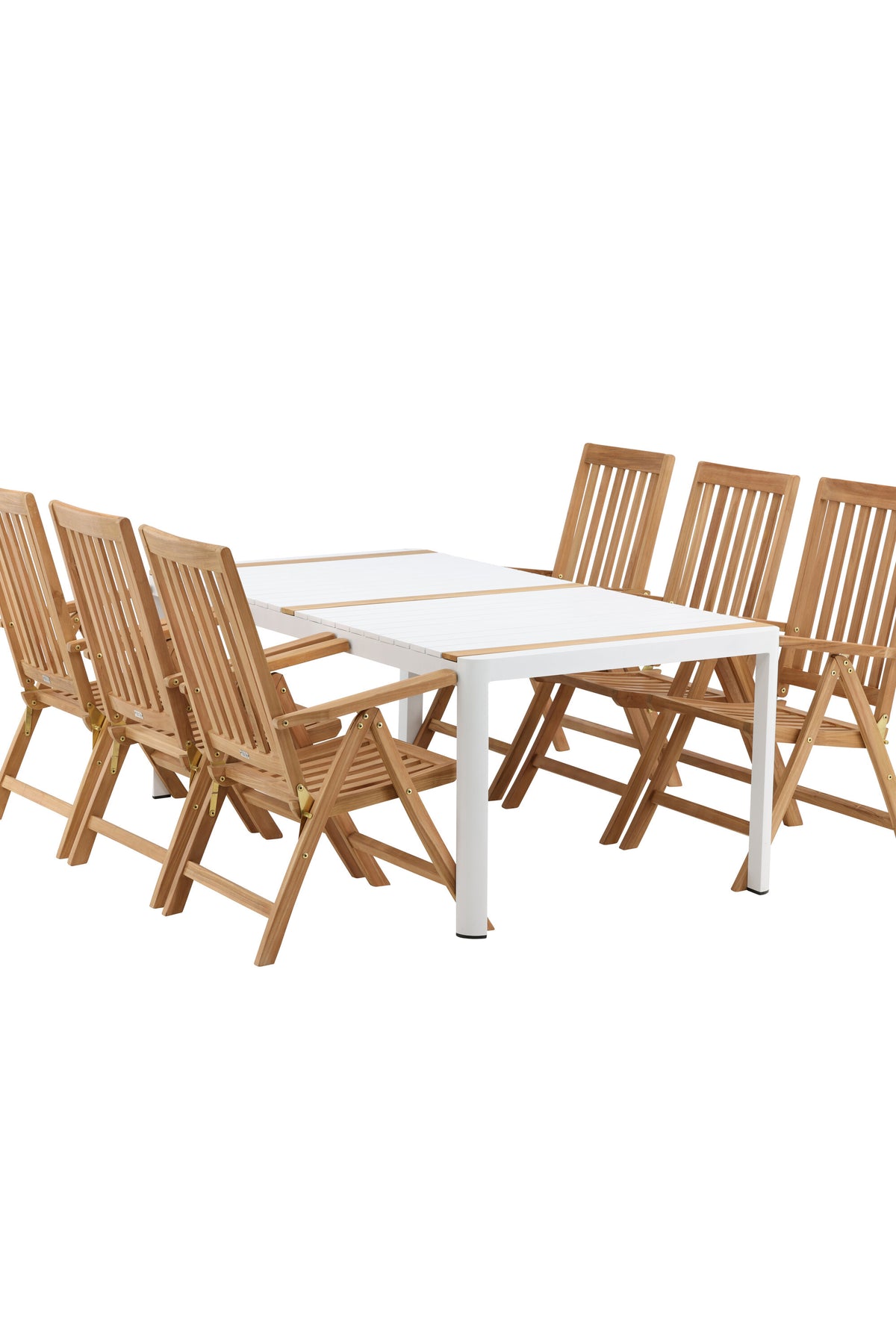 Togo Matbord med Kenya Stolarna – Bord: 75x200x100 Stol: 73x105x62